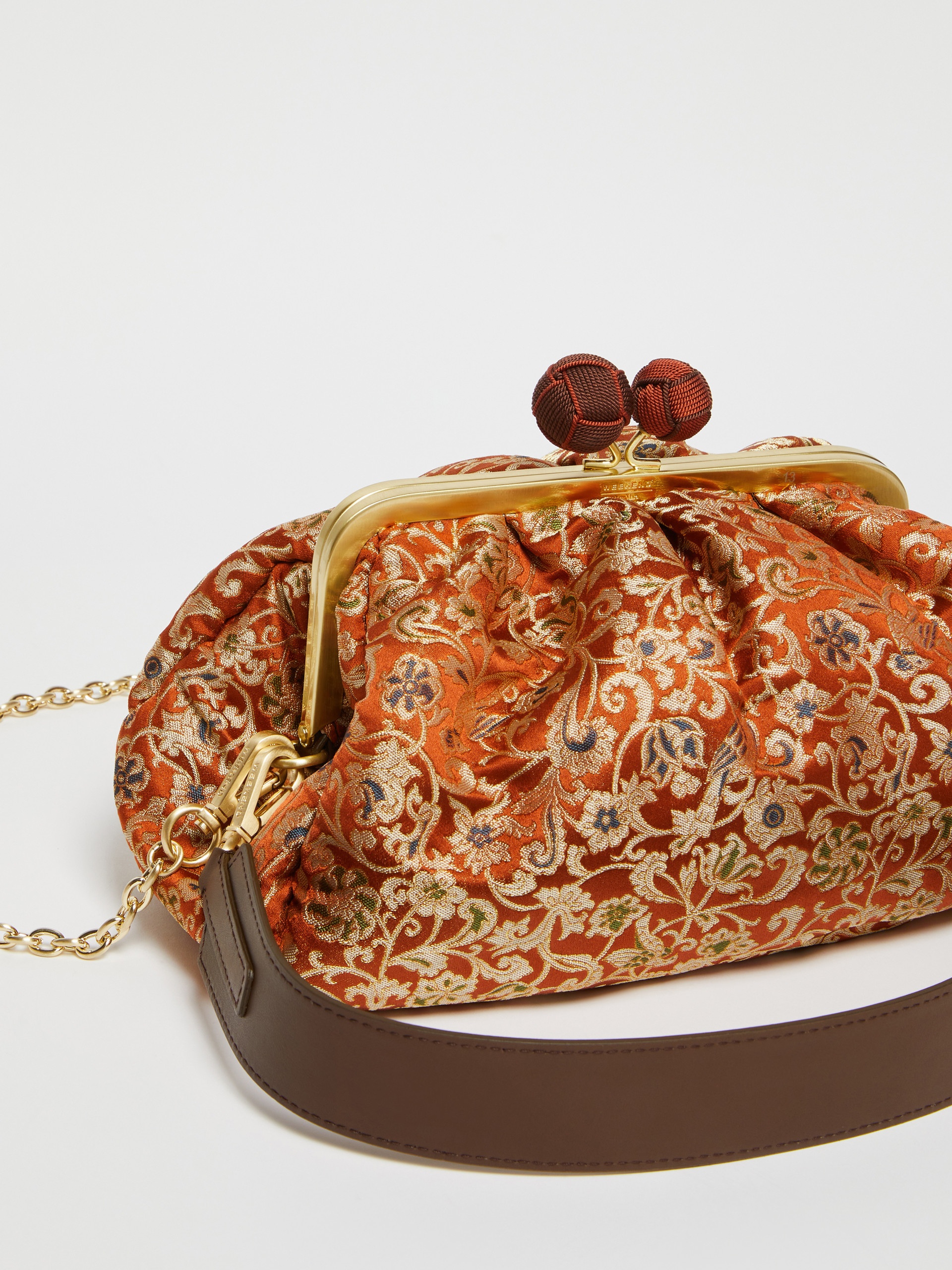 JPNTREASURESM Medium jacquard silk Pasticcino Bag - 4
