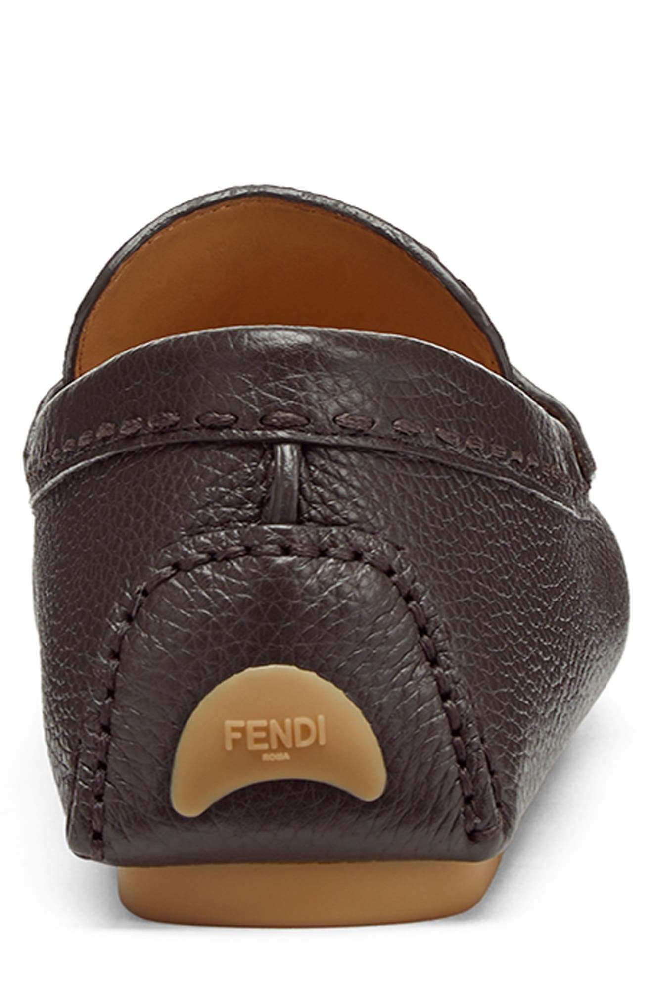 Fendi FF Squared Driving Shoe in Ebano/Naturale at Nordstrom - 4
