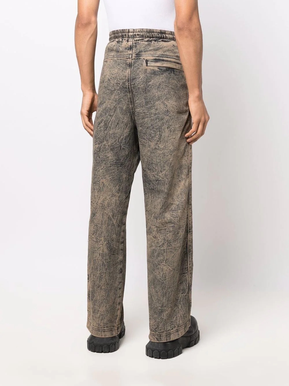 acid-wash straight-leg trousers - 5