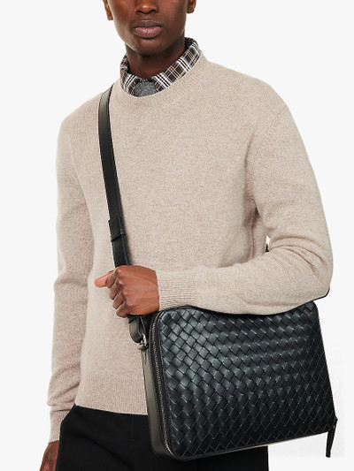 Bottega Veneta Intrecciato leather briefcase outlook