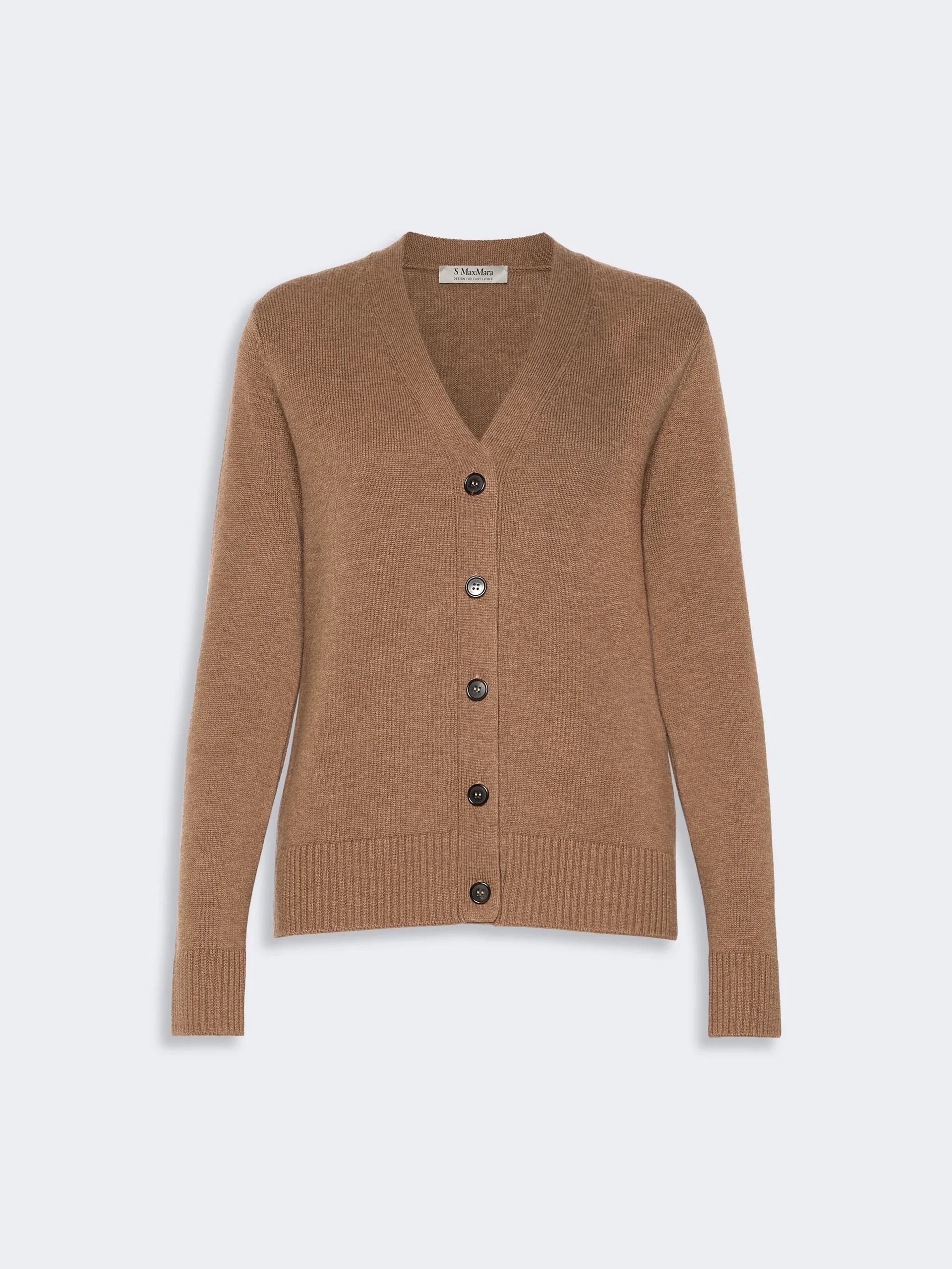 APOLLO Mannish wool yarn cardigan - CAMEL - 1