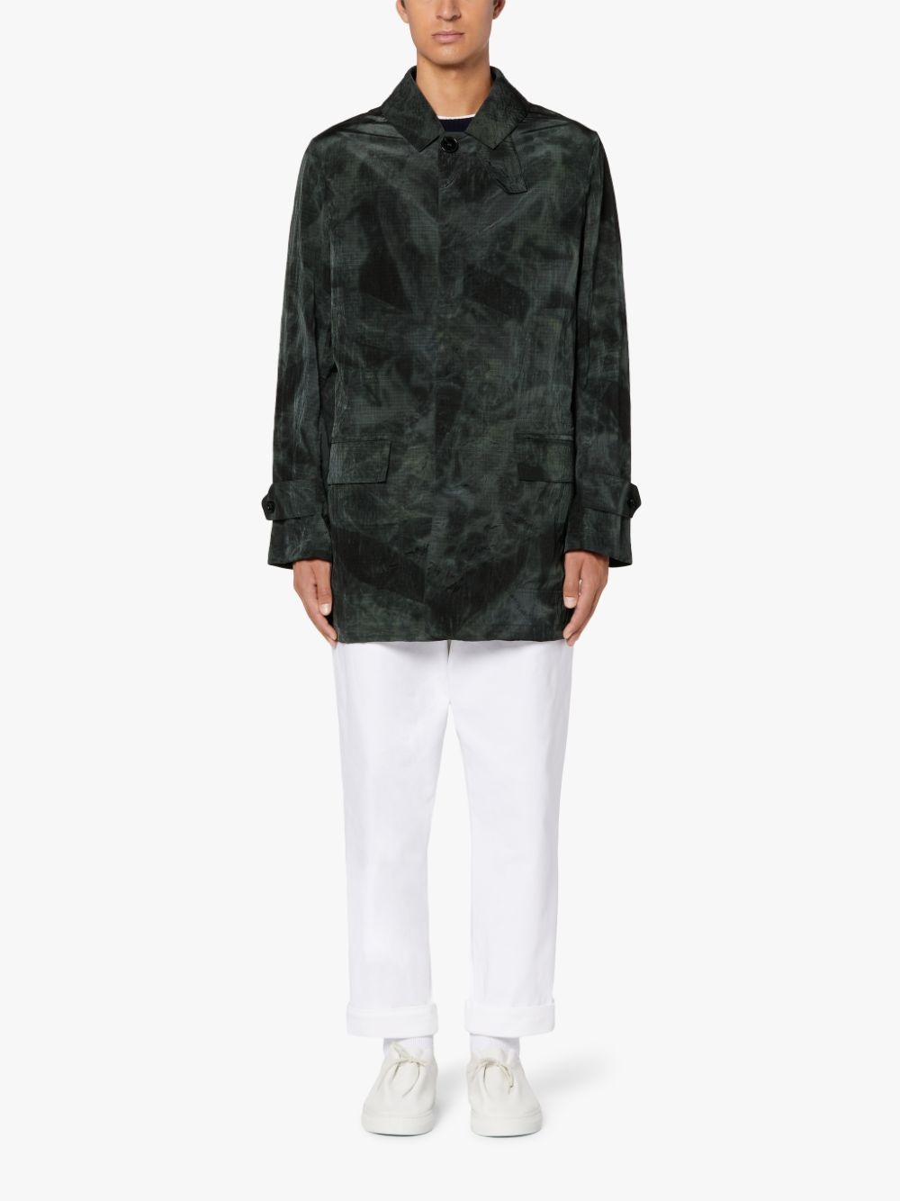 TORRENTIAL BLACK TIE DYE NYLON RAINCOAT | GMM-218 - 2