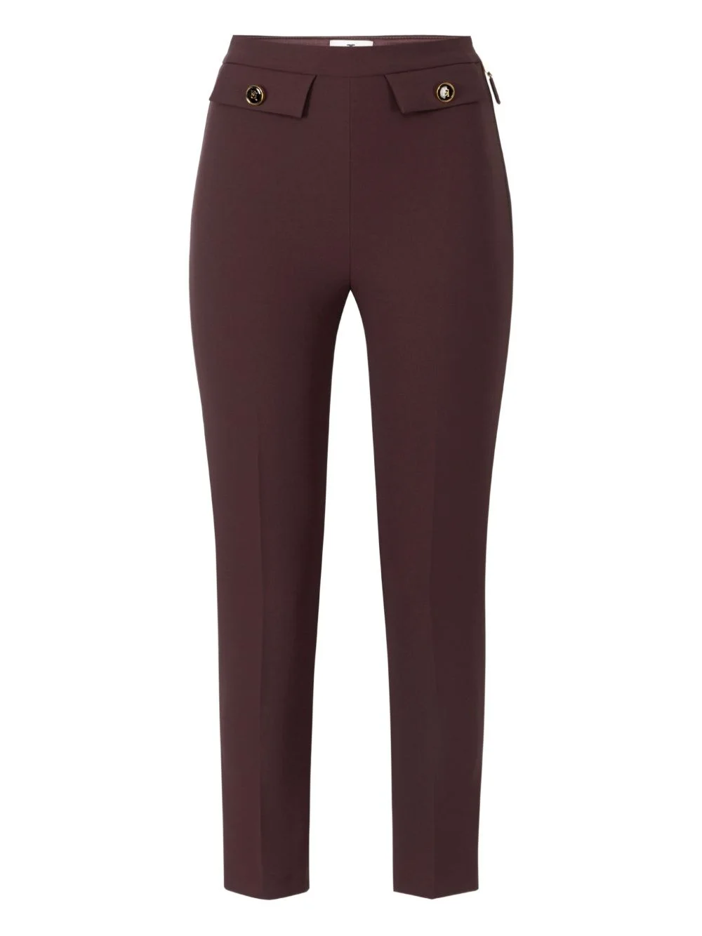 double-crêpe zip trousers - 1