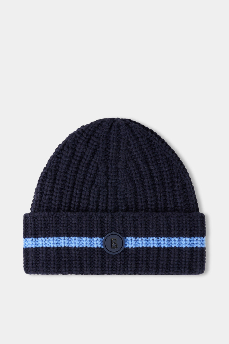 Kilian Knitted cashmere hat in Dark blue 1