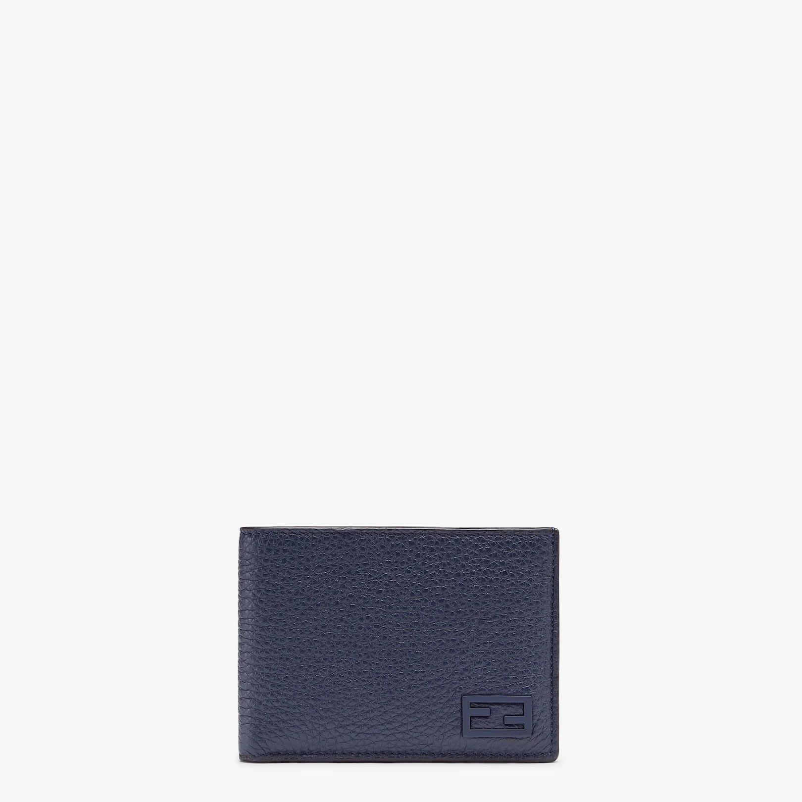 Blue leather bi-fold wallet - 1