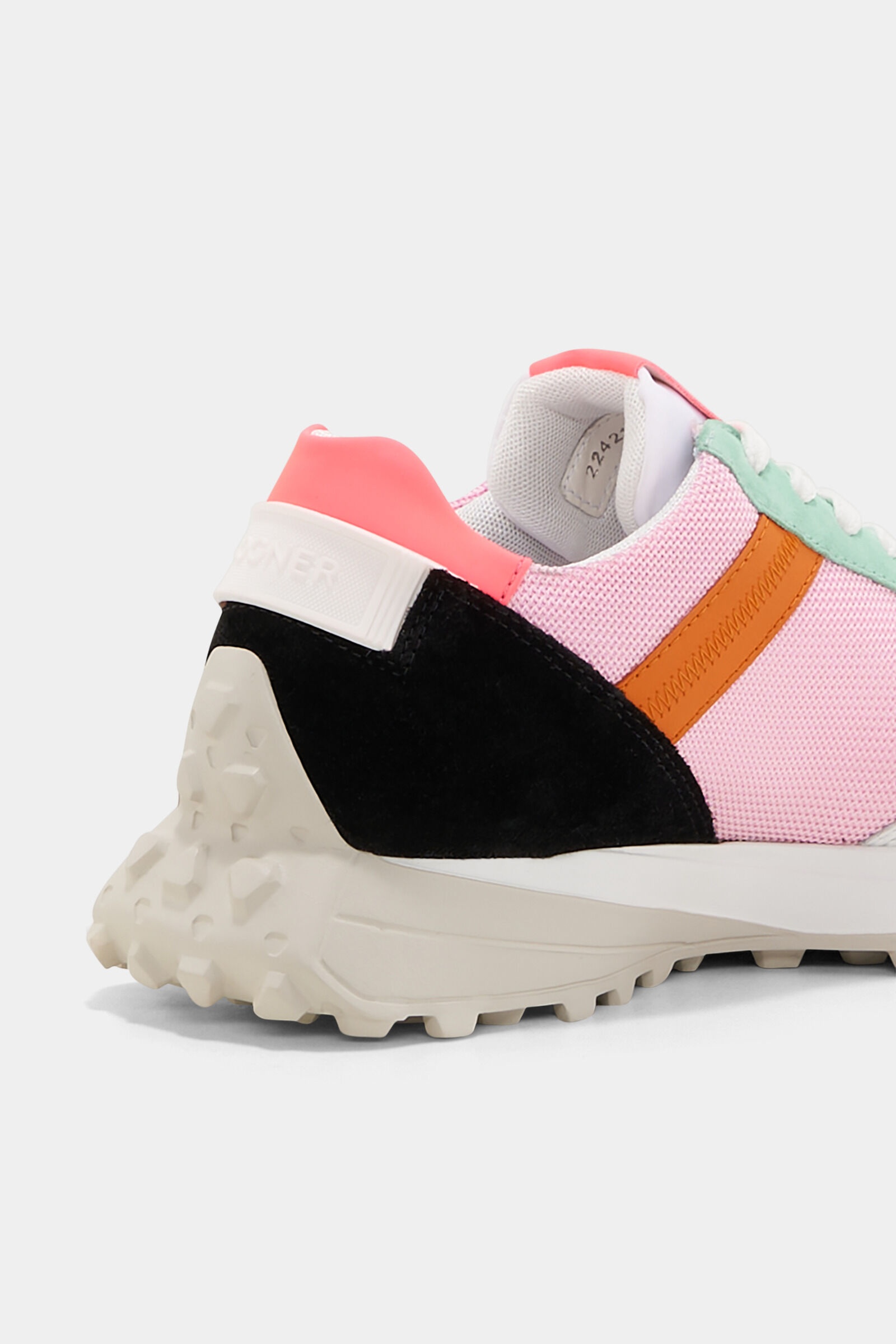 Charlotte Sneakers in Rose/White/Green - 7