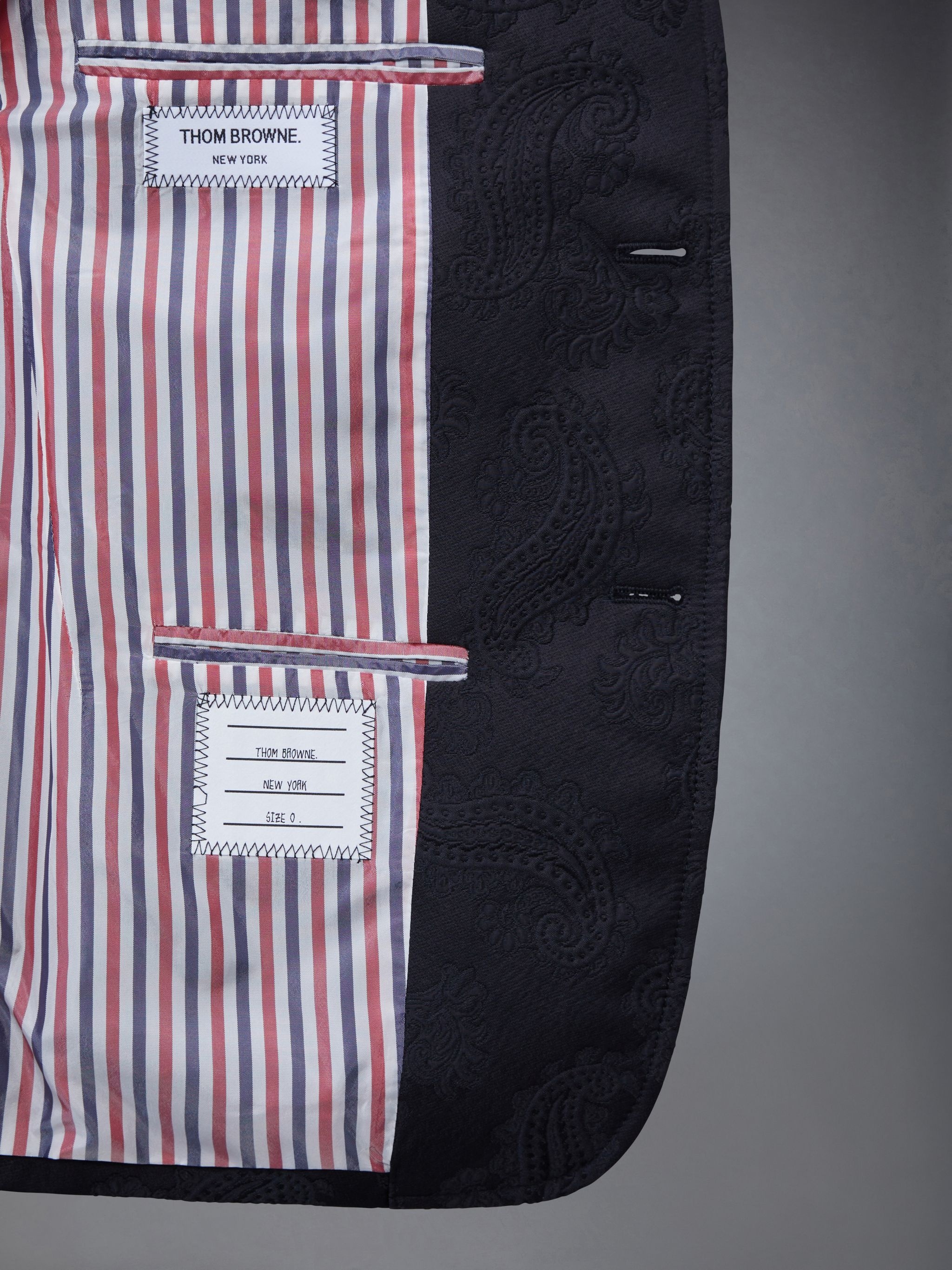 Paisley Jacquard Sack Sport Coat - 5