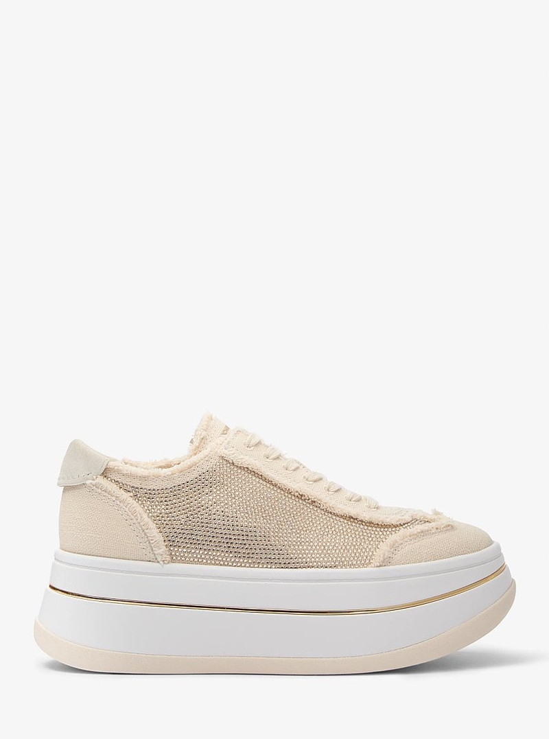 Hayes Embellished Linen Blend Sneaker 1