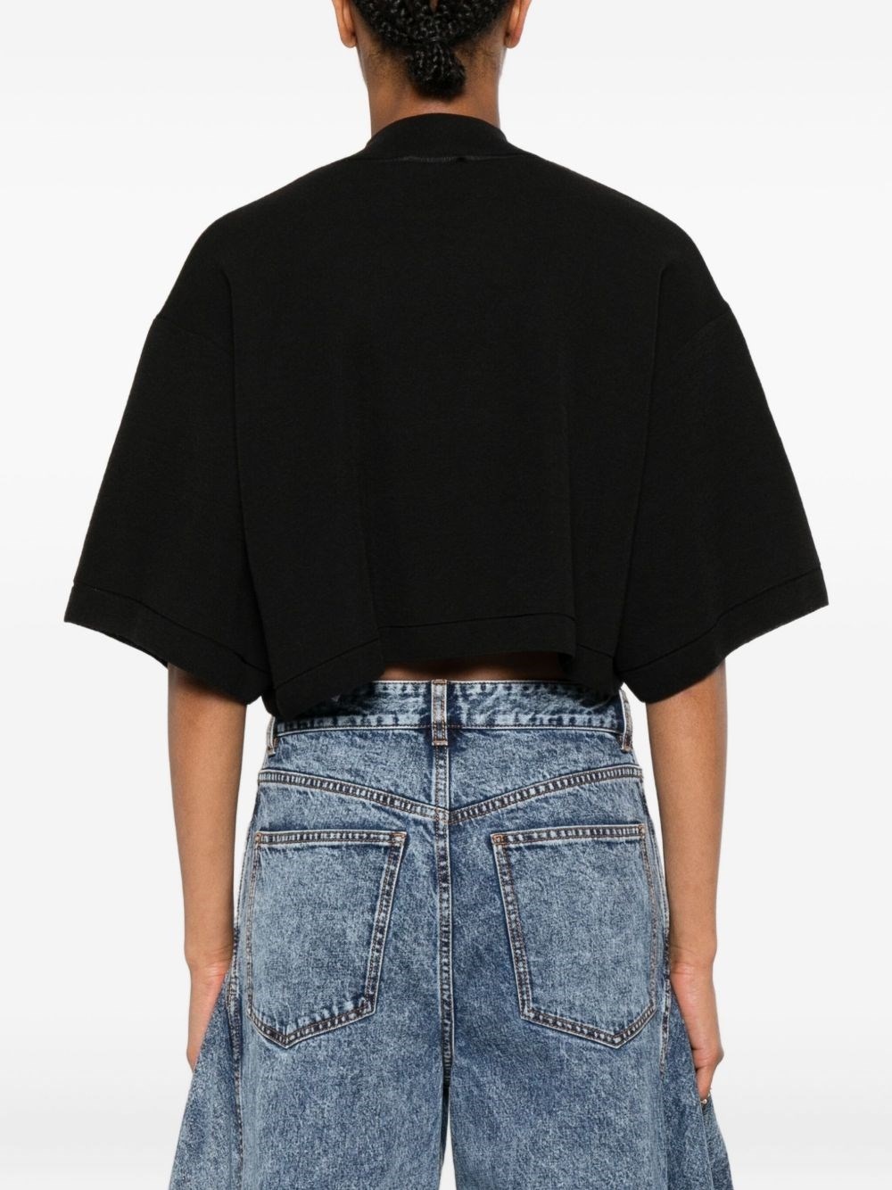 Cropped knitted top - 5