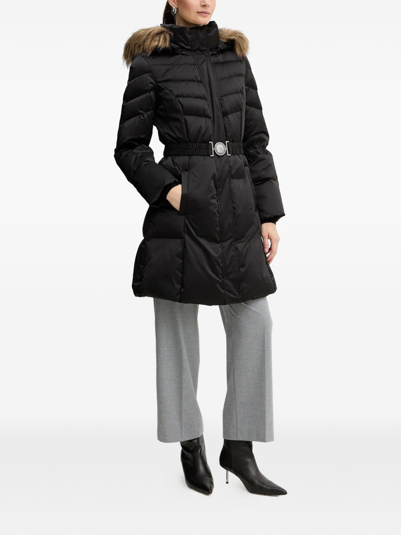GUESS USA hooded belted coat outlook