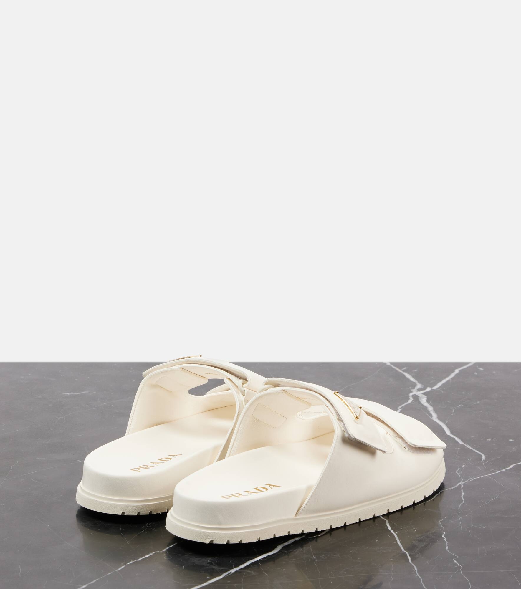 Logo leather sandals - 2