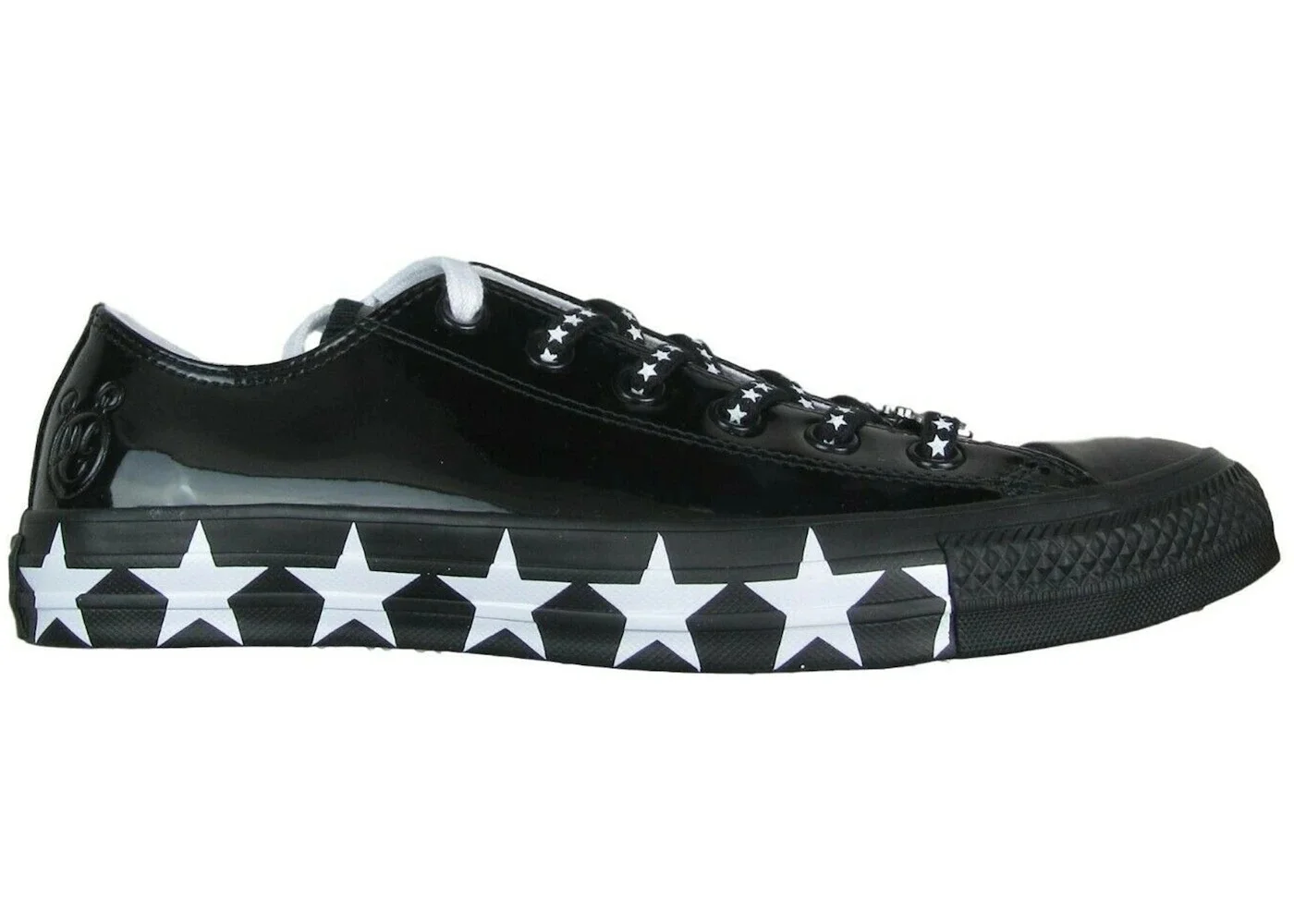 Converse Chuck Taylor All Star Ox Miley Cyrus Black White Stars (Women's) - 1