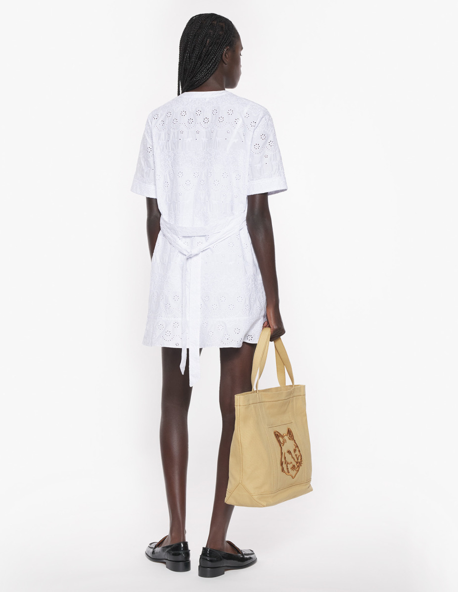 BRODERIE ANGLAISE GODET MINI DRESS - 5
