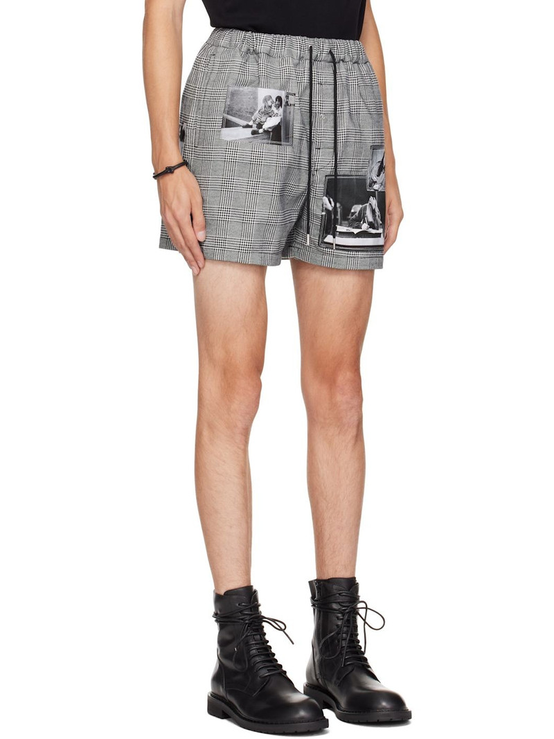 TAKAHIROMIYASHITA TheSoloist. Black & White Trunks Shorts outlook