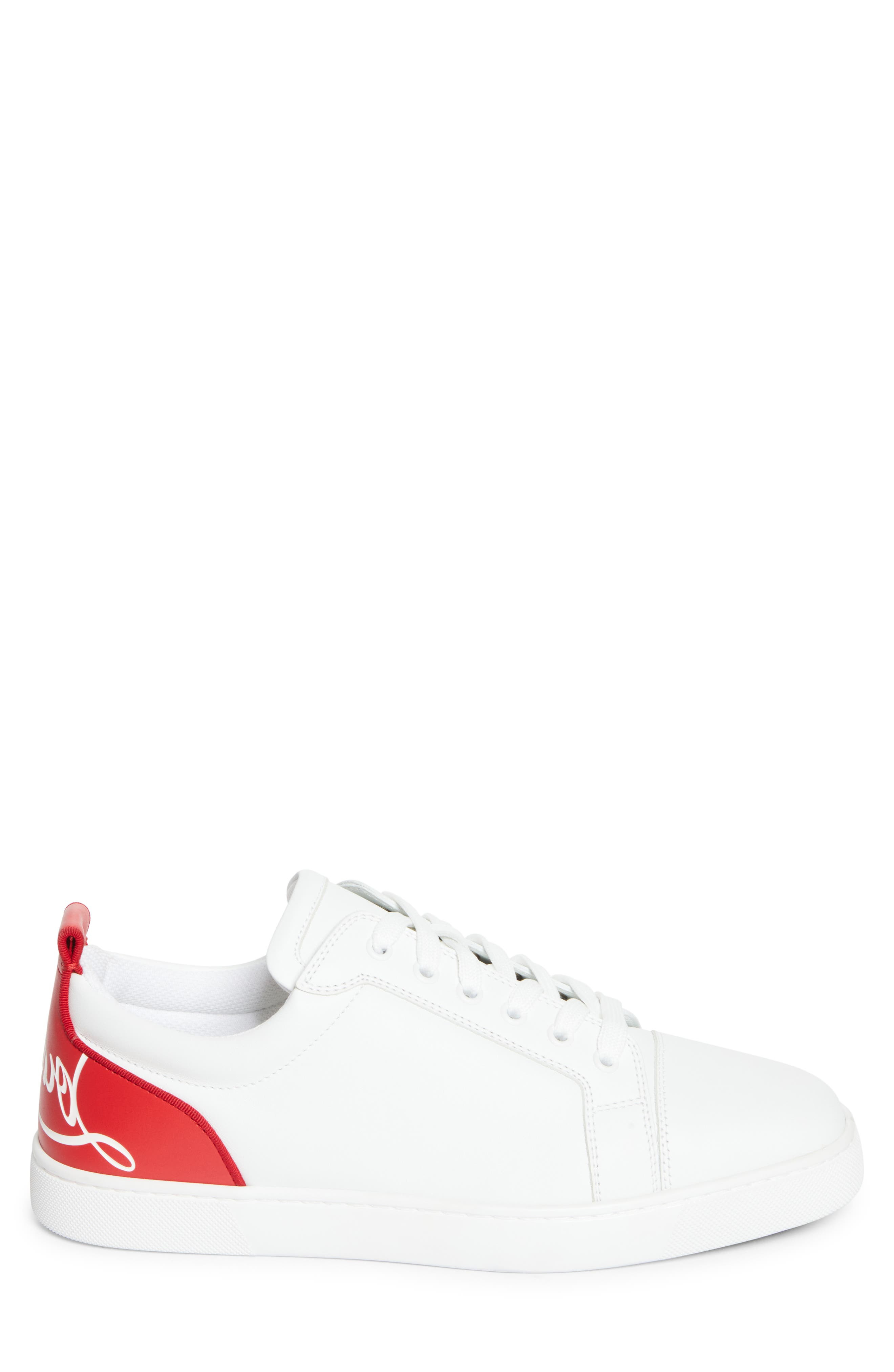 Christian Louboutin Fun Louis Sneaker in White/Loubi at Nordstrom - 3