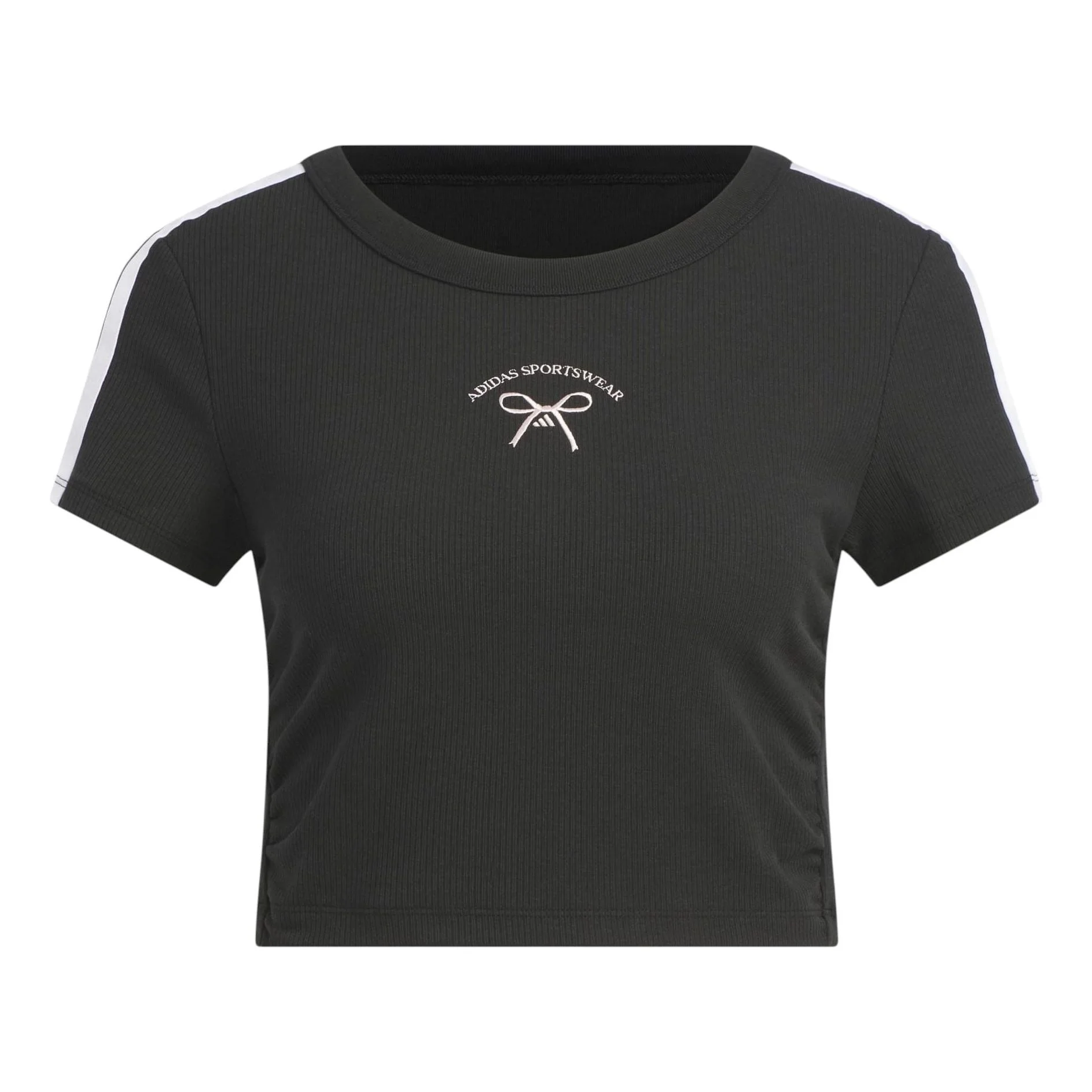 (WMNS) adidas Dance Rib Baby T-Shirt Asia Sizing 'Black' JY7649 - 1