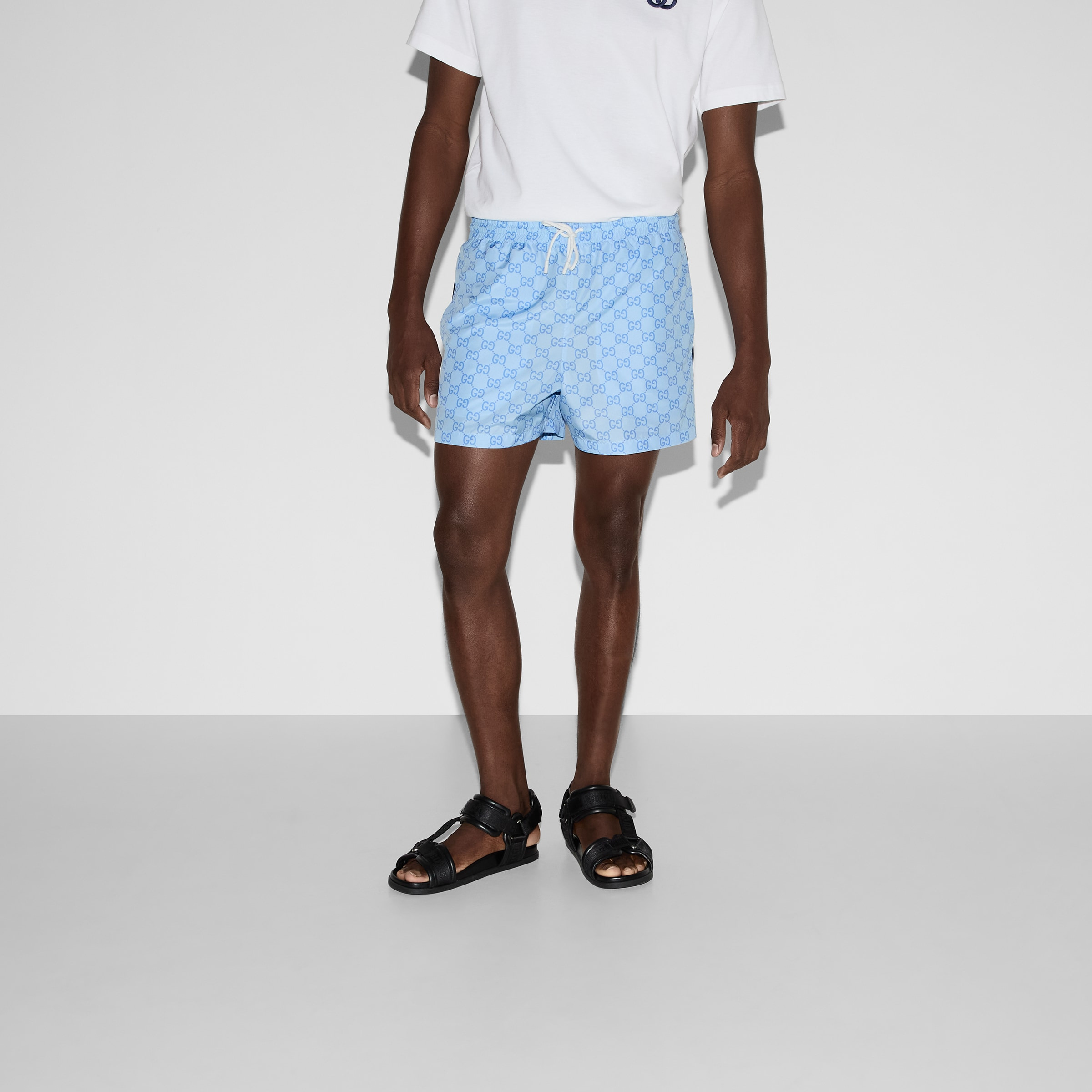 Printed poplin tech swim shorts - 3