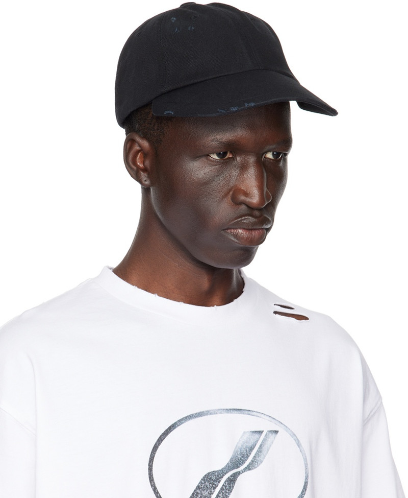 We11done Black Damaged Cap outlook