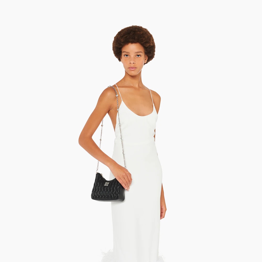 Matelassé nappa leather shoulder bag - 3