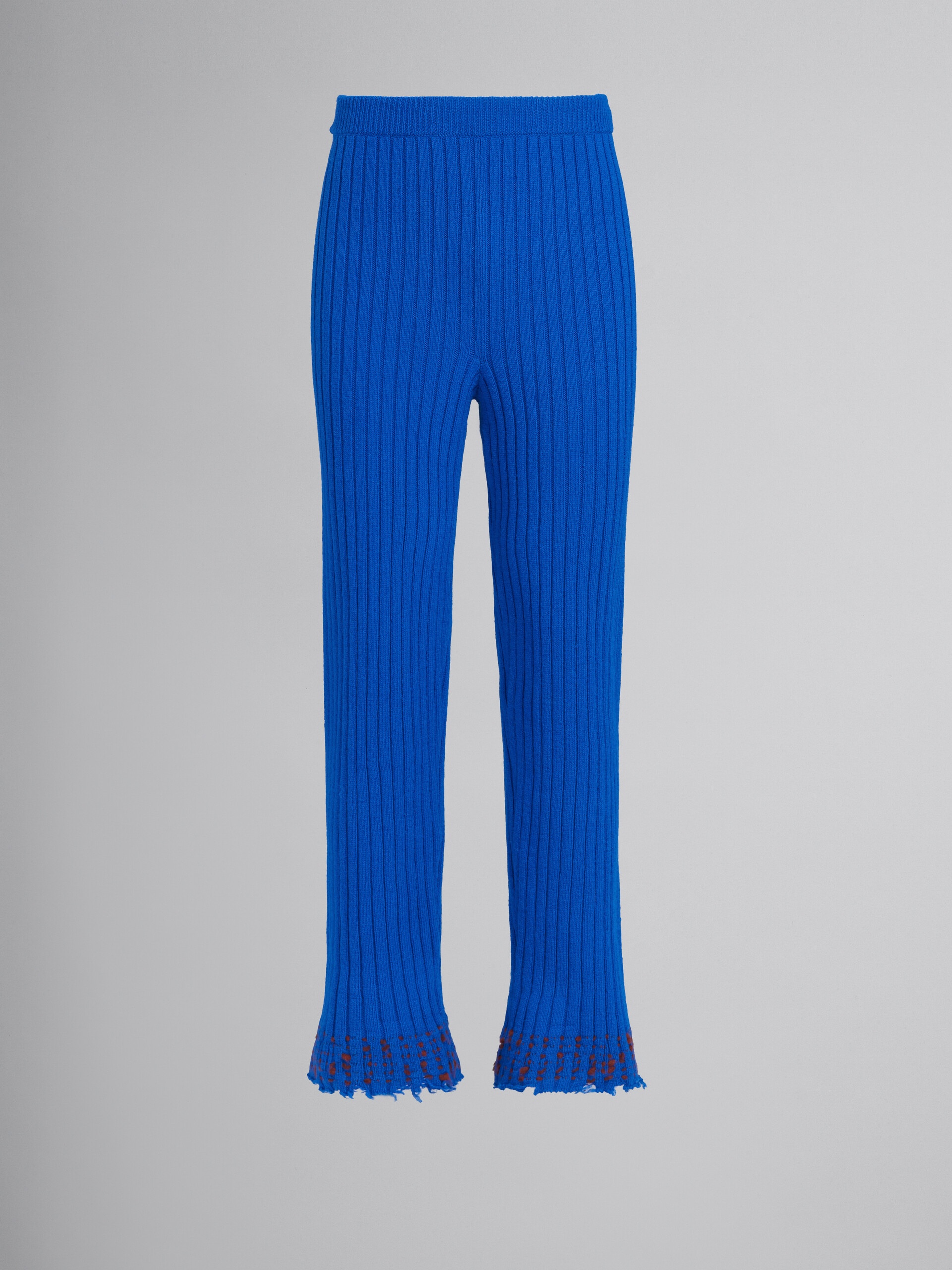 BLUE KNITTED SWEATER - 1