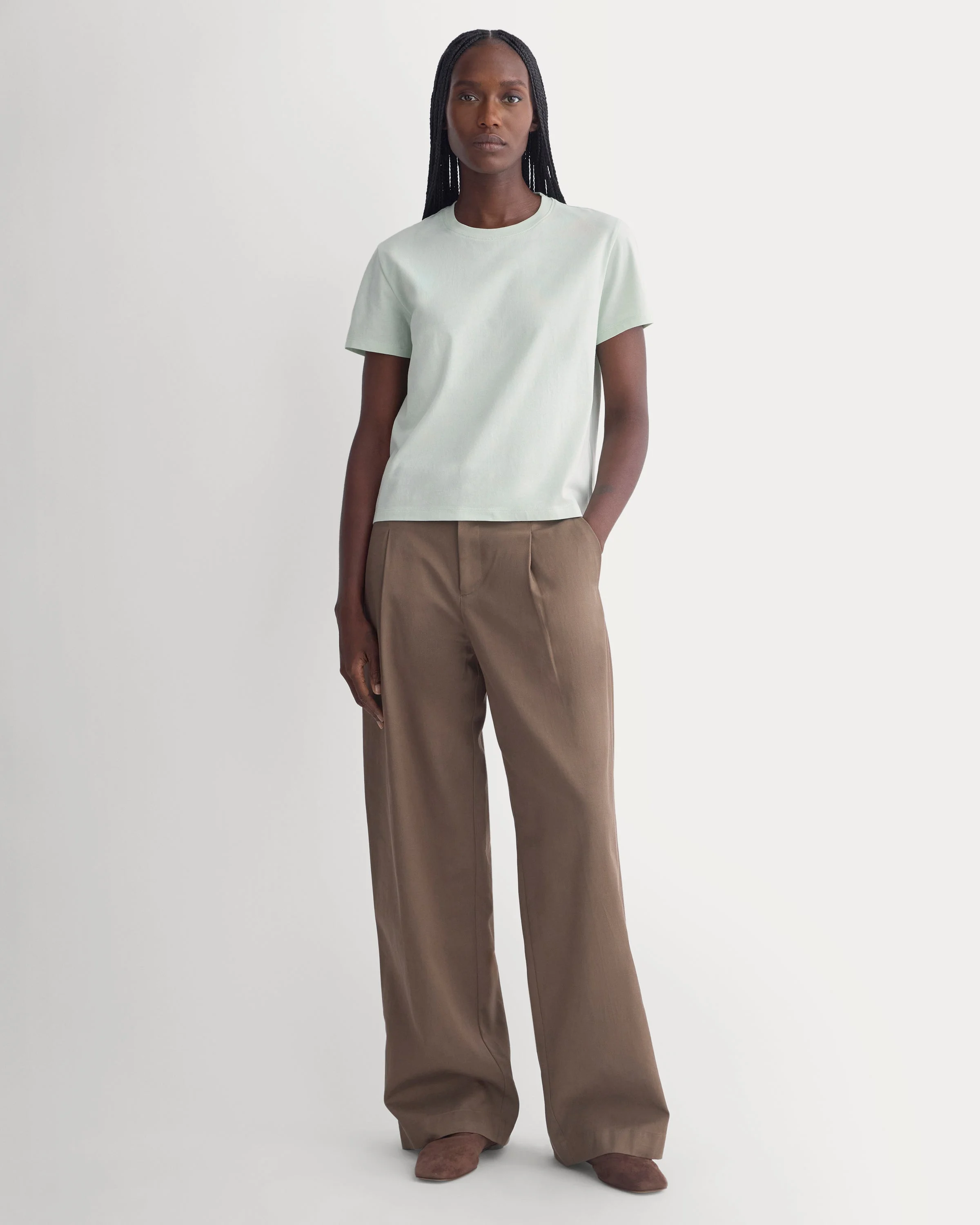 THE BOX-CUT TEE IN ESSENTIAL COTTON - 1