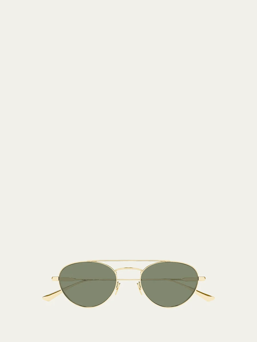 51mm Metal Aviator Sunglasses - 1