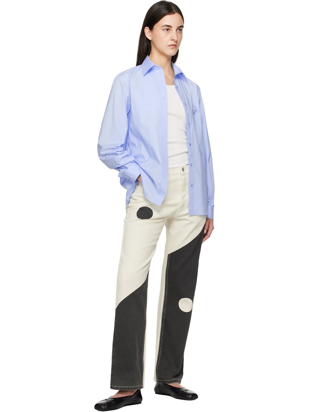 Off-White & Black Iconic Archive Tao Jeans - 4