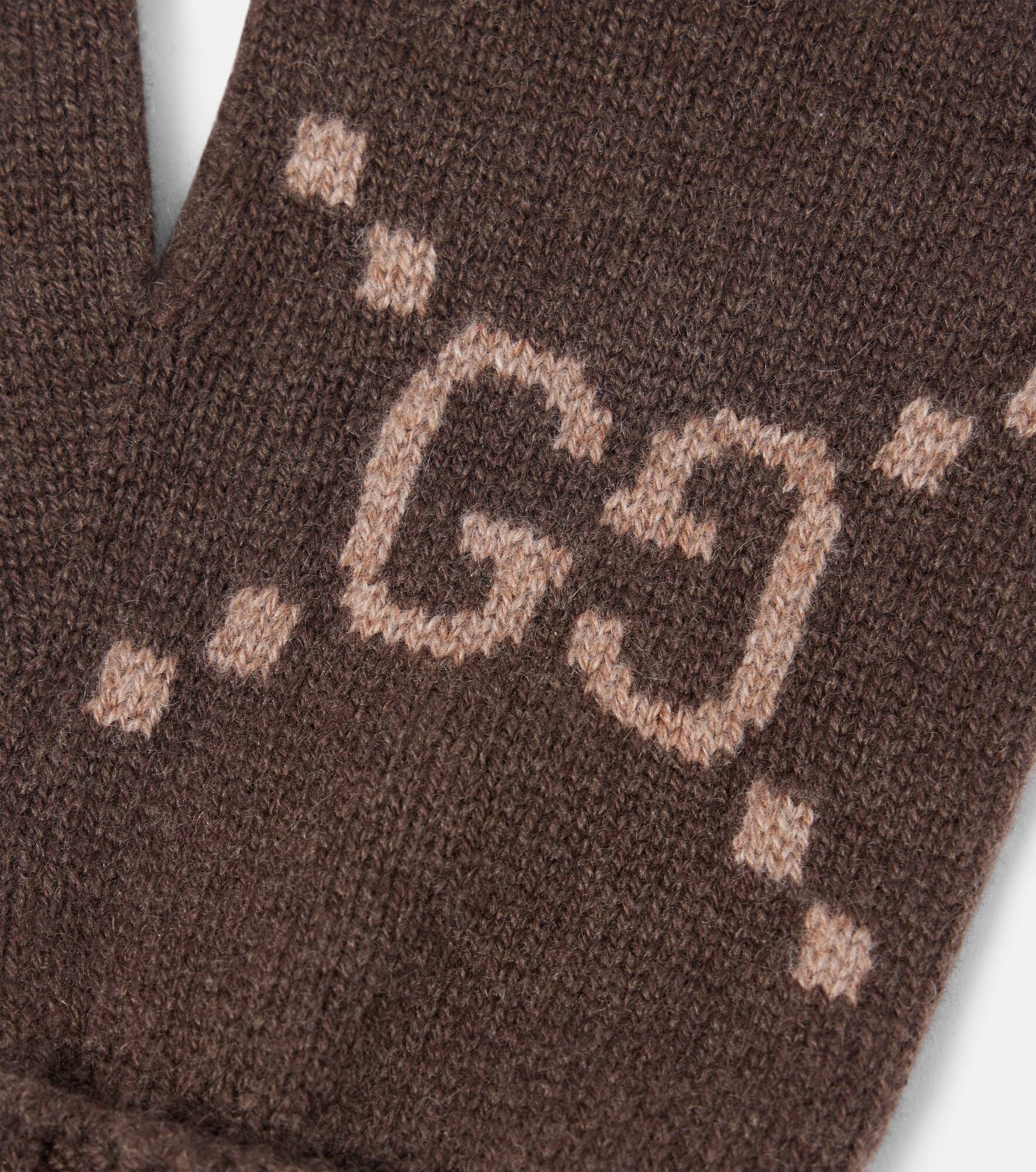 GG cashmere jacquard gloves - 2