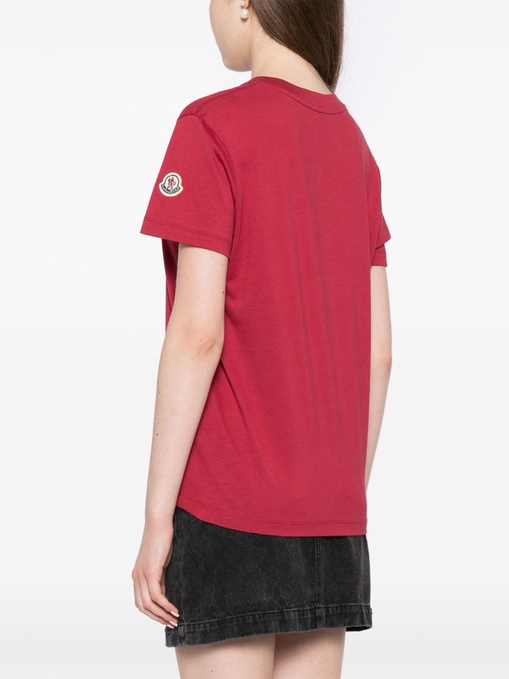 beaded logo T-shirt - 4