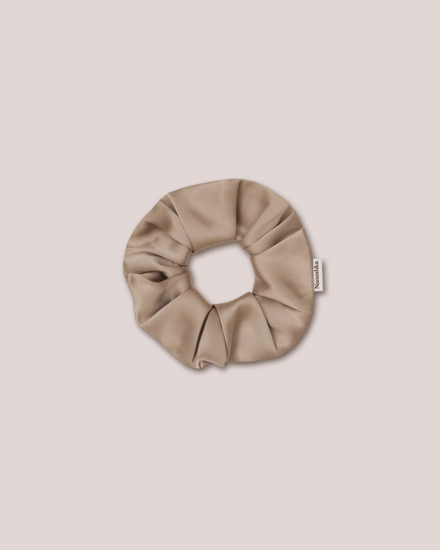 LOU - Satin scrunchie - Dune - 1