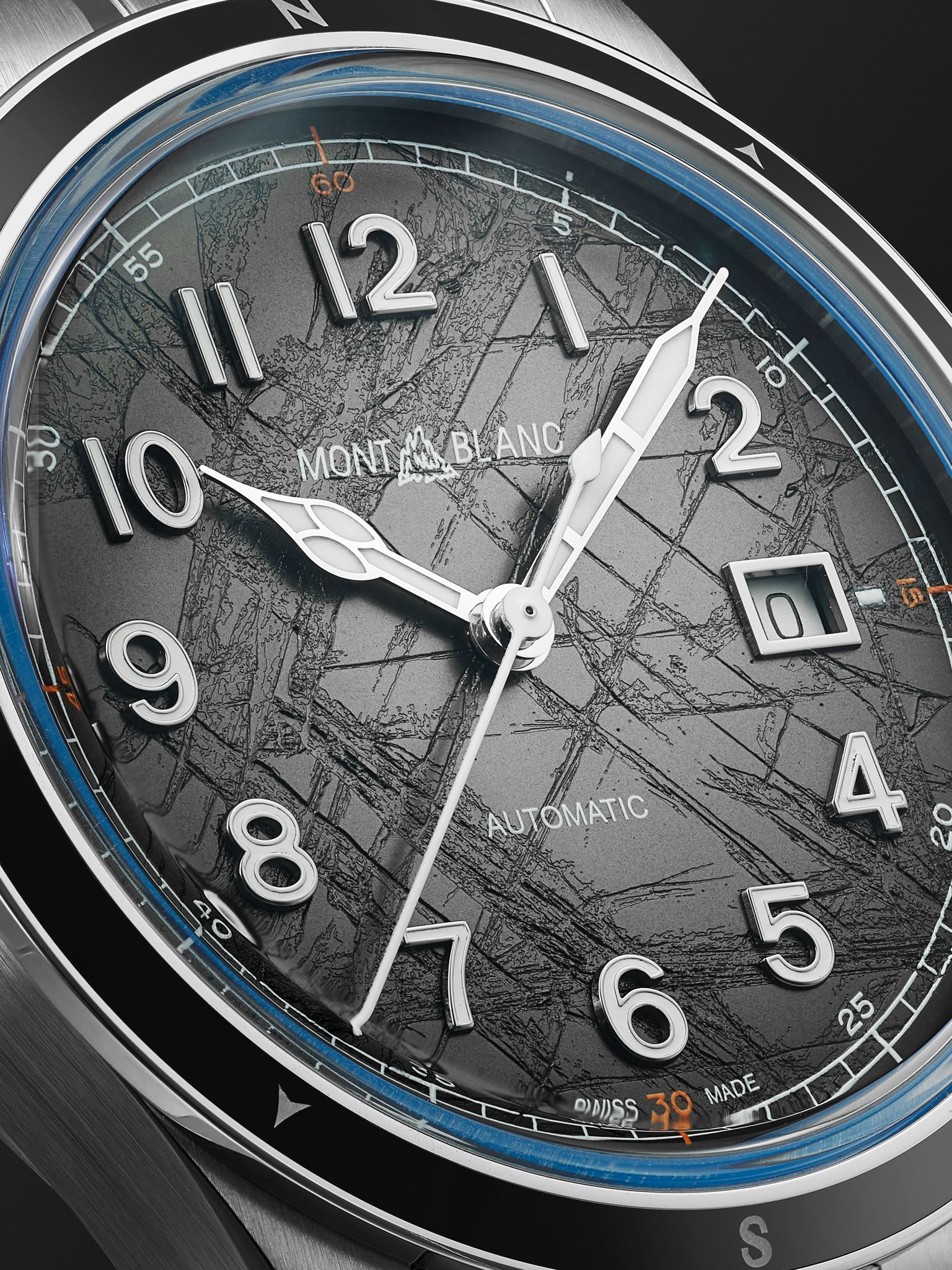 1858 0 Oxygen The 8000 Automatic 41mm Stainless Steel Watch, Ref. No. MB130984 Gray - 5
