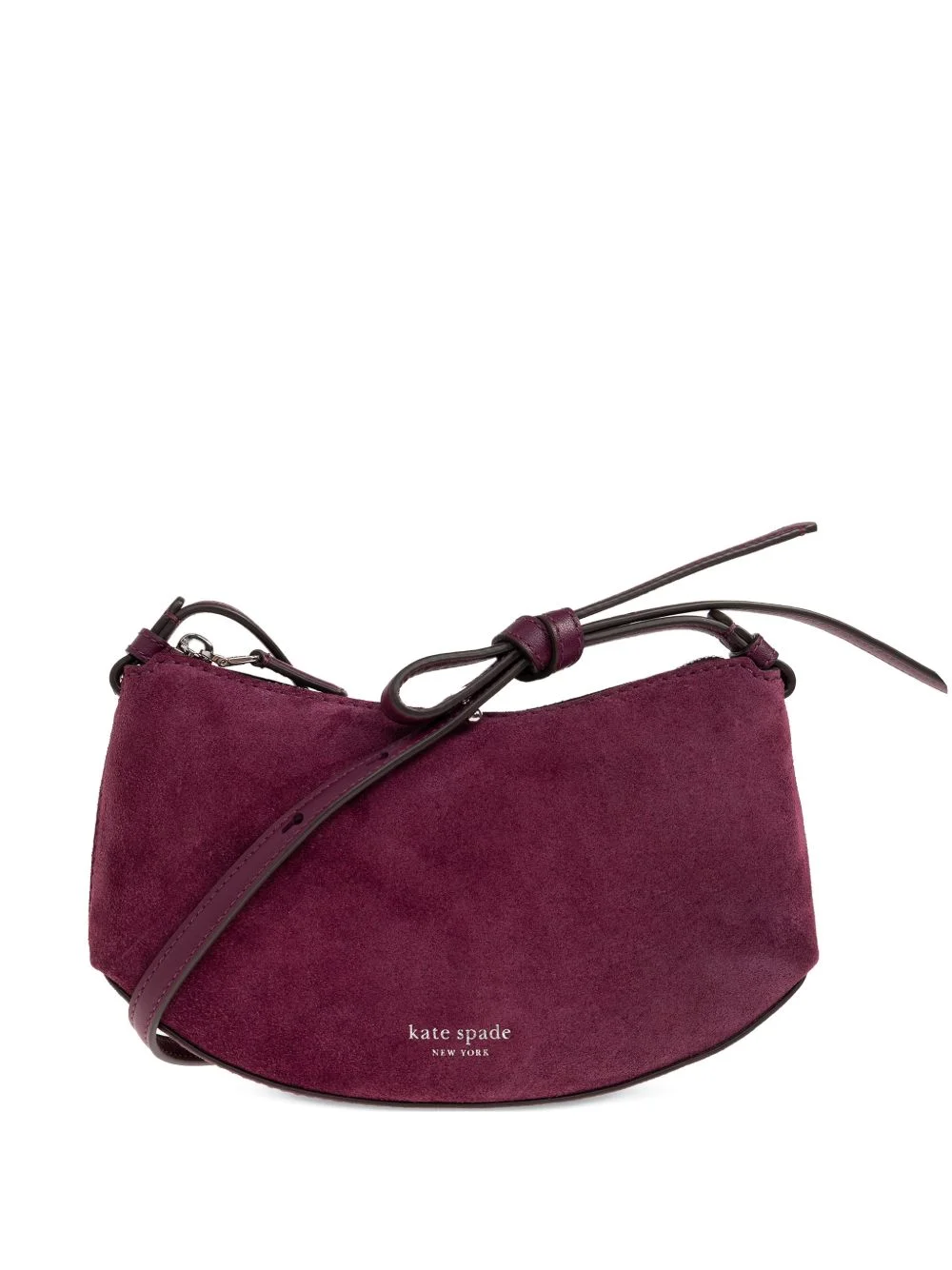 Loop suede crossbody bag - 1