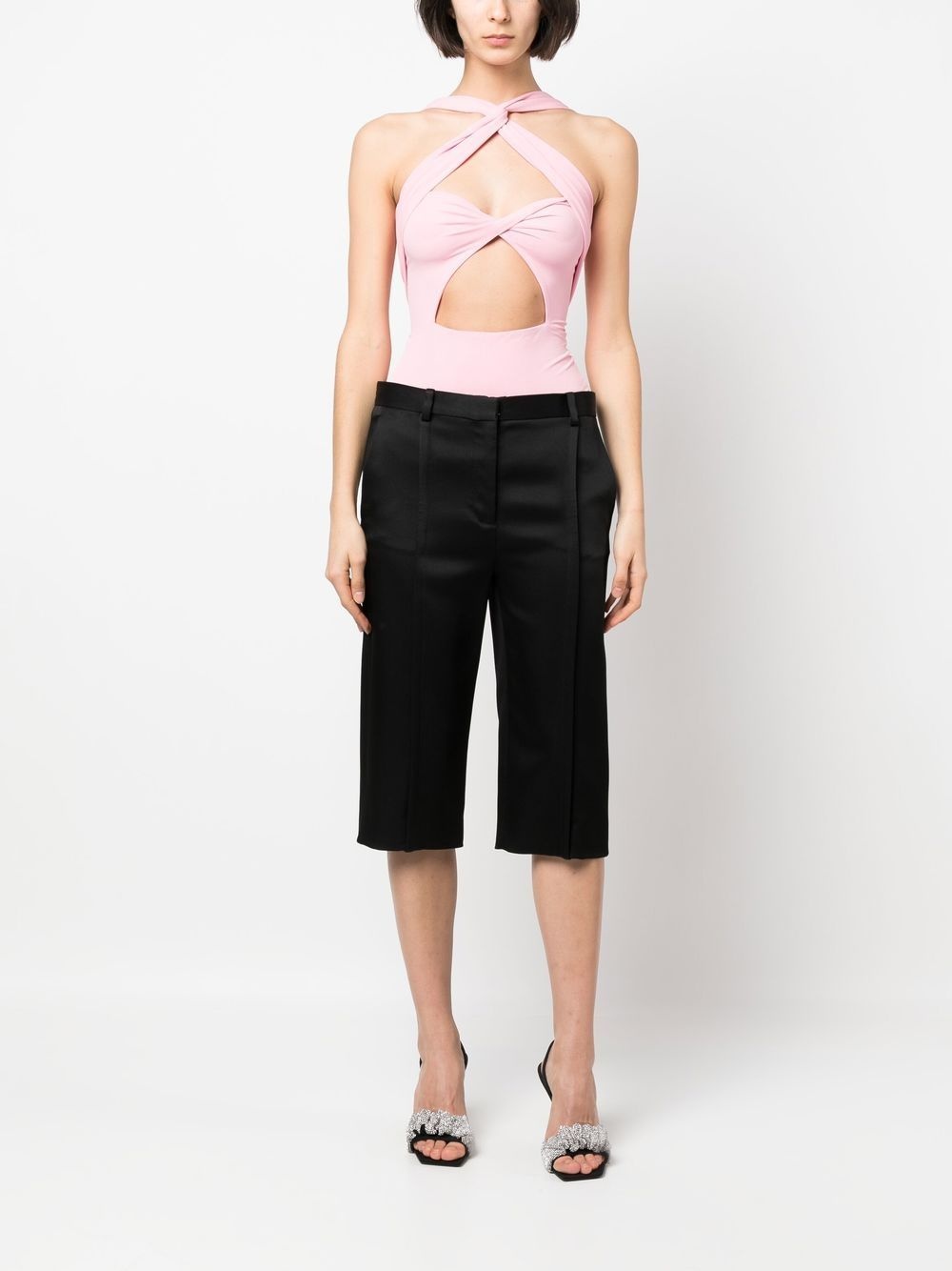 twisted cut-out bodysuit - 6