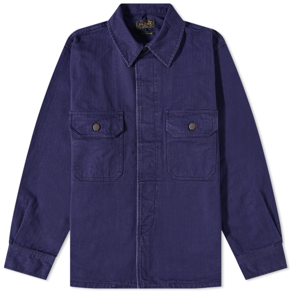 Beams Plus Herringbone Shirt Jacket - 1