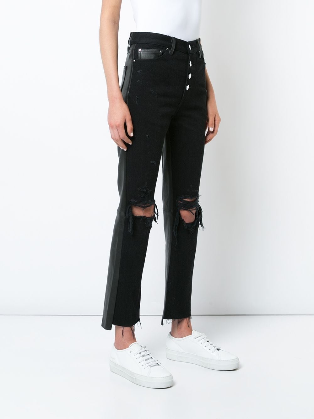 cropped flared jeans - 3