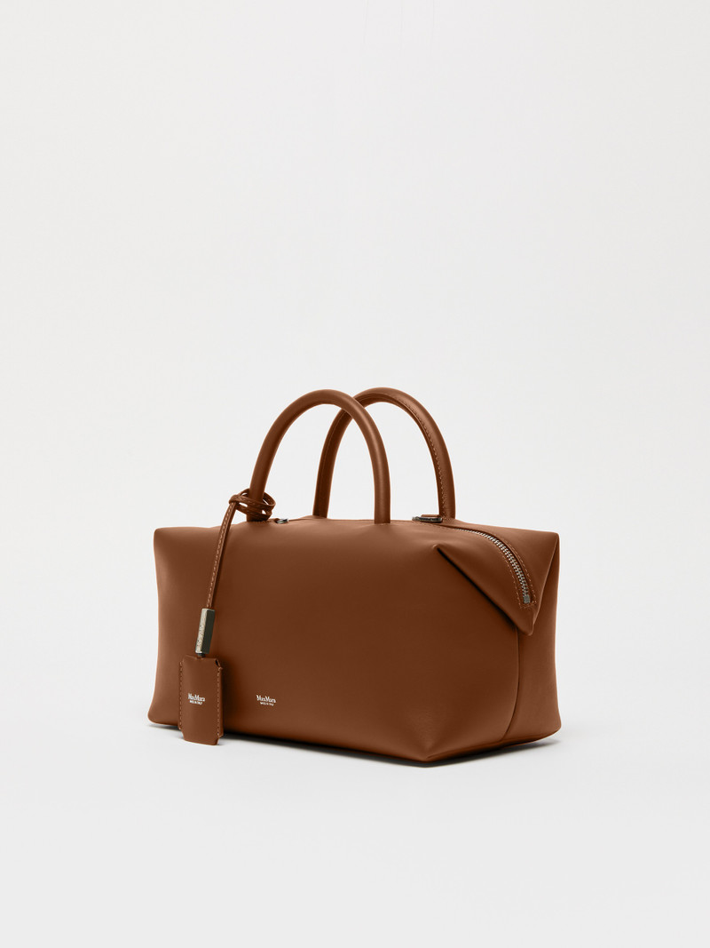 Max Mara HOLDALLM Medium natural leather bowler bag outlook