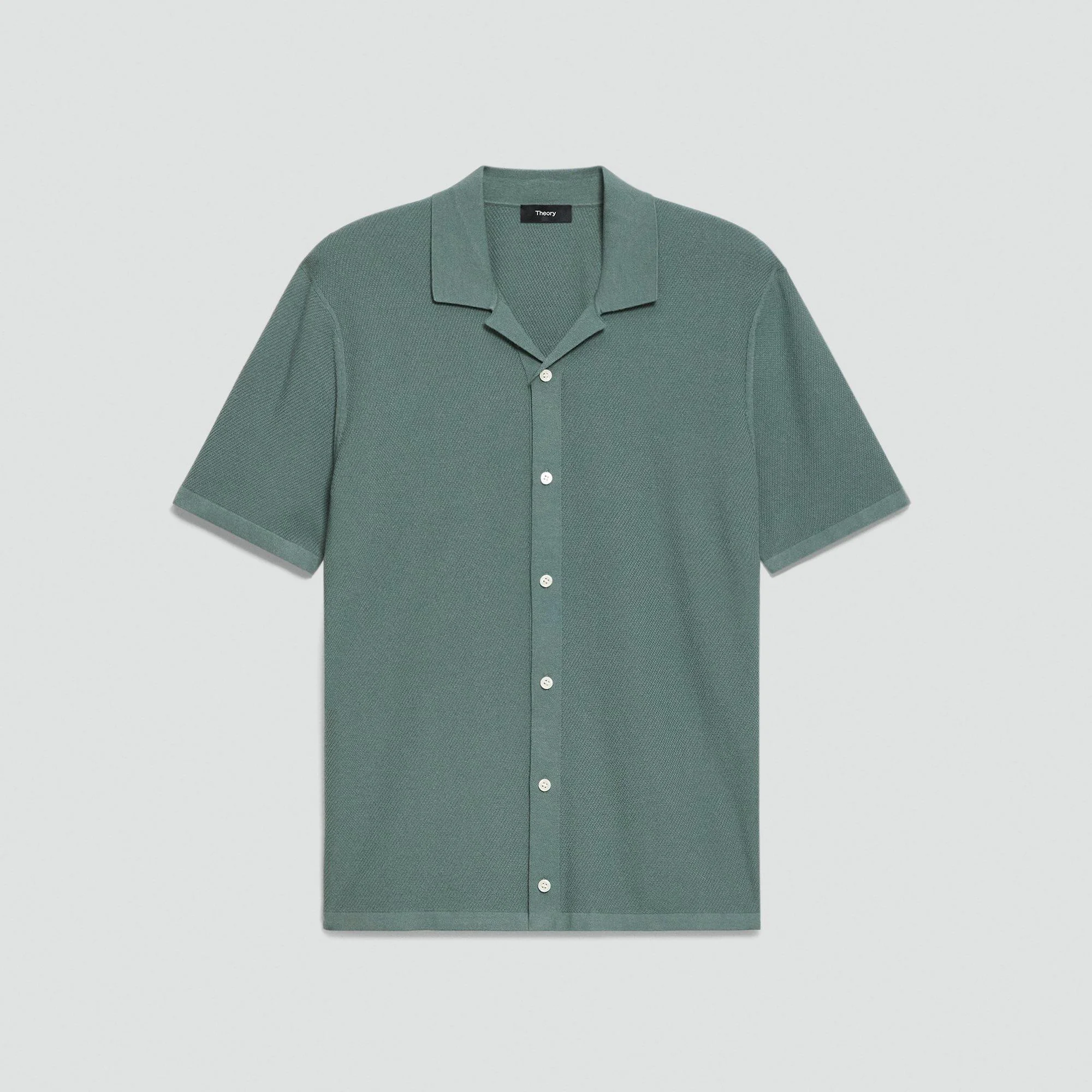Short-Sleeve Button-Up Shirt in Light Bilen - 1