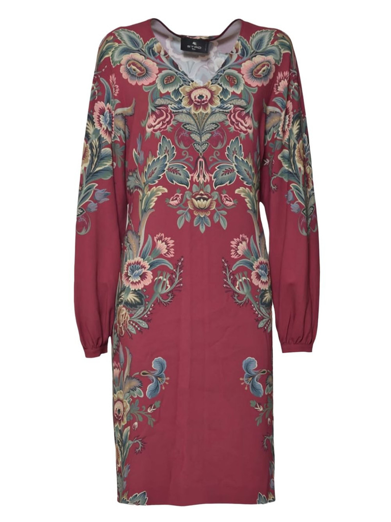 V-neck floral dress 1
