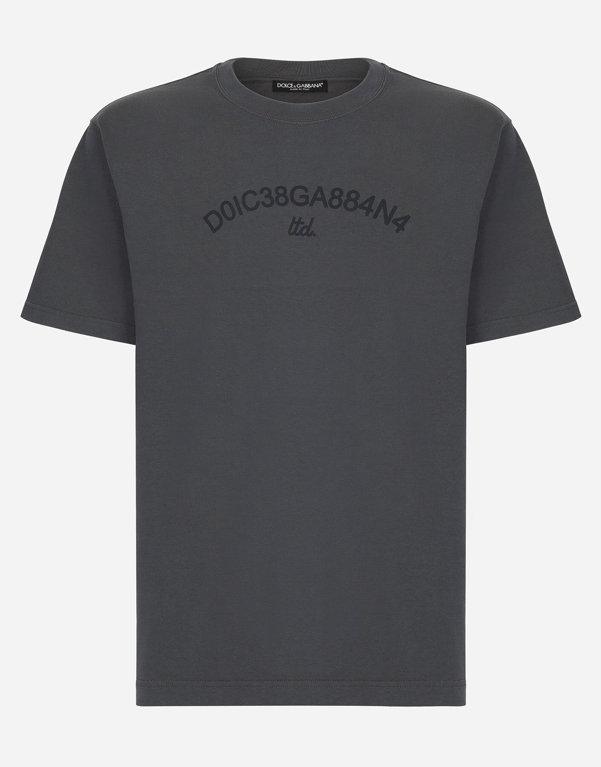 Cotton T-shirt with Dolce&Gabbana logo - 1