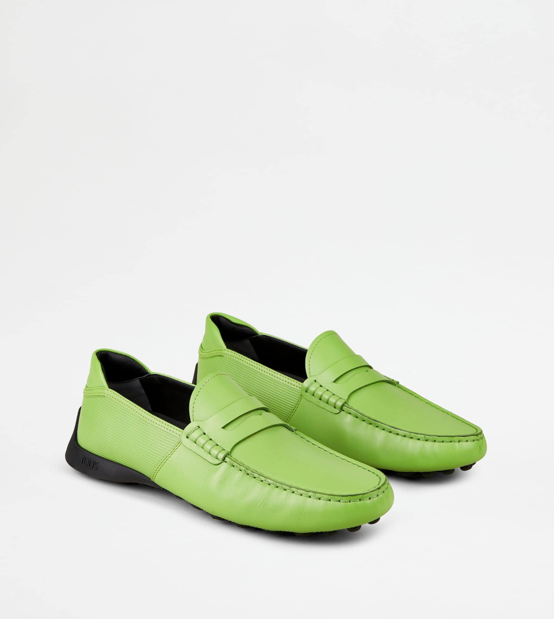 LOAFERS IN LEATHER - GREEN - 3