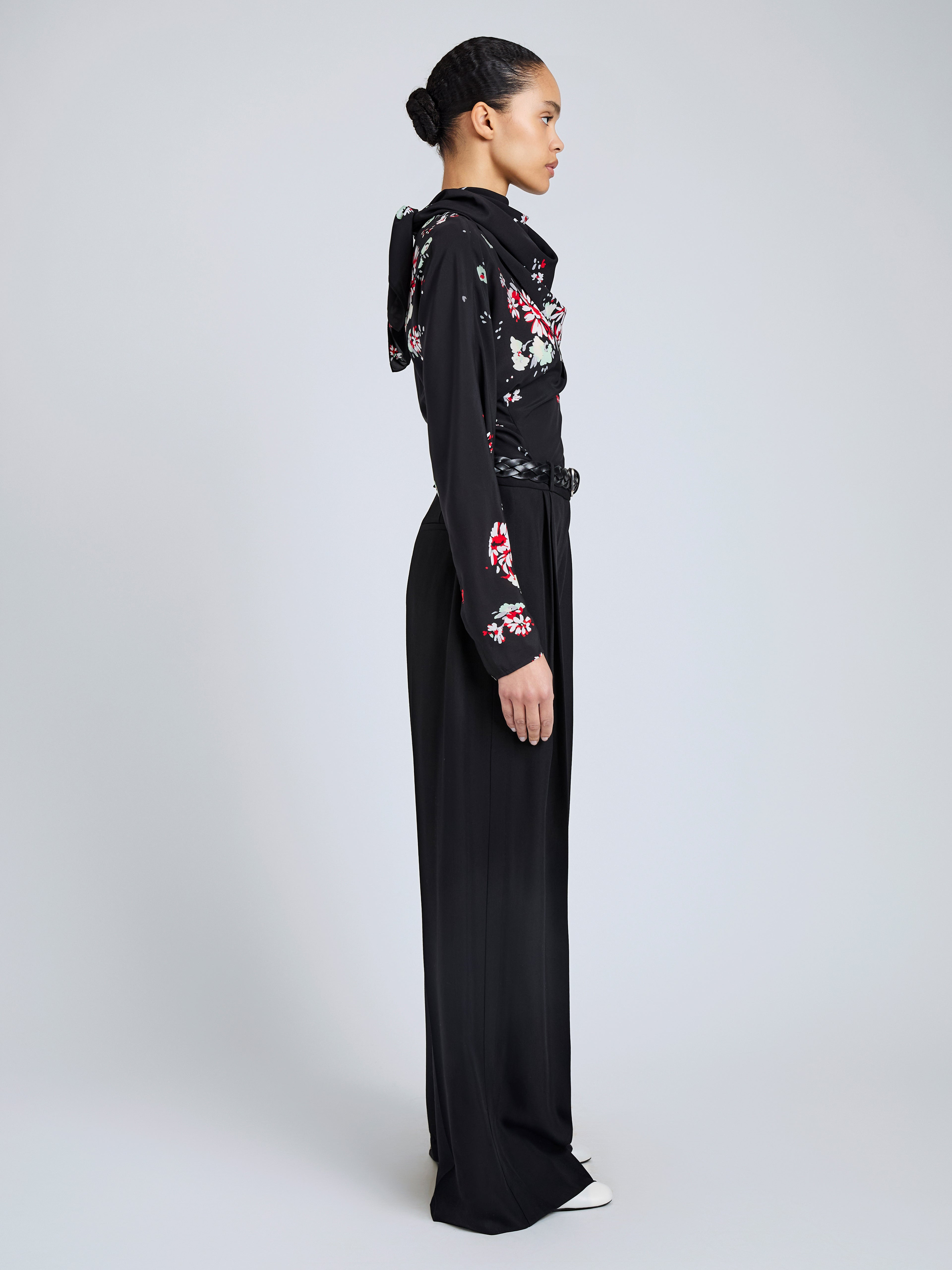 Ysabelle Top in Printed Silk Viscose - 4