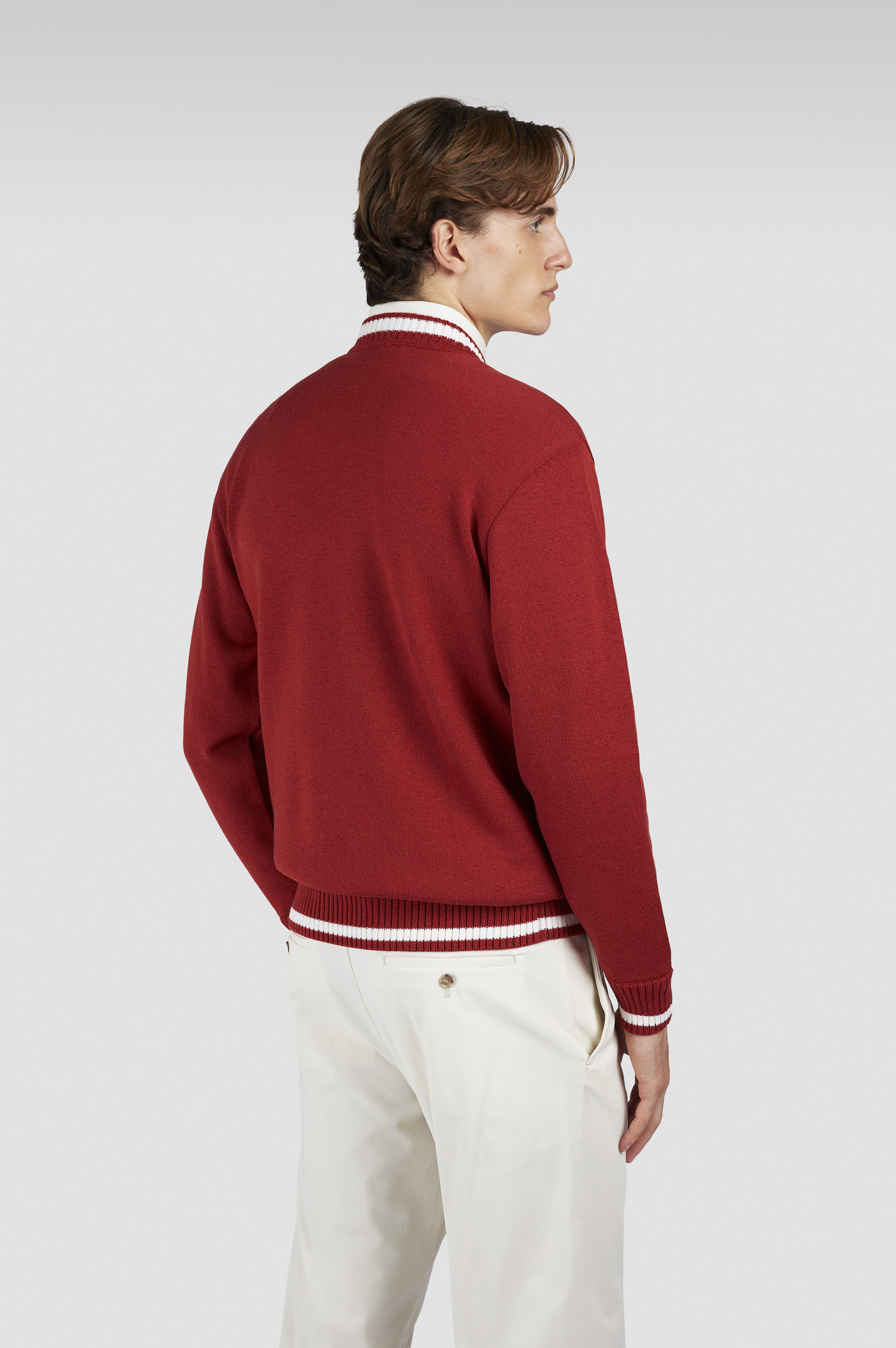 SOFT COOL TOUCH WOOL CREWNECK SWEATER - 3