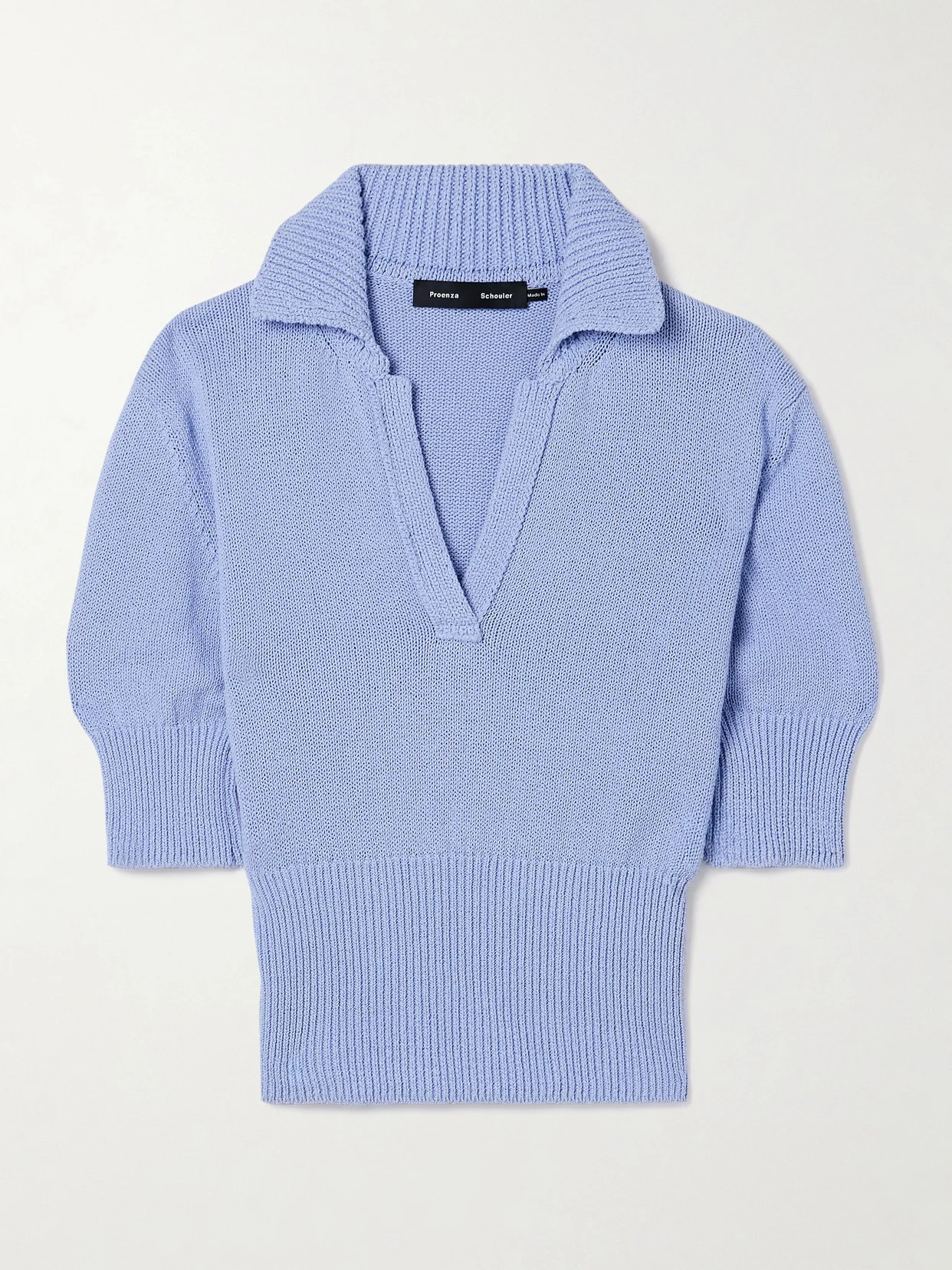 Reeve Cotton-blend Polo Sweater - 1