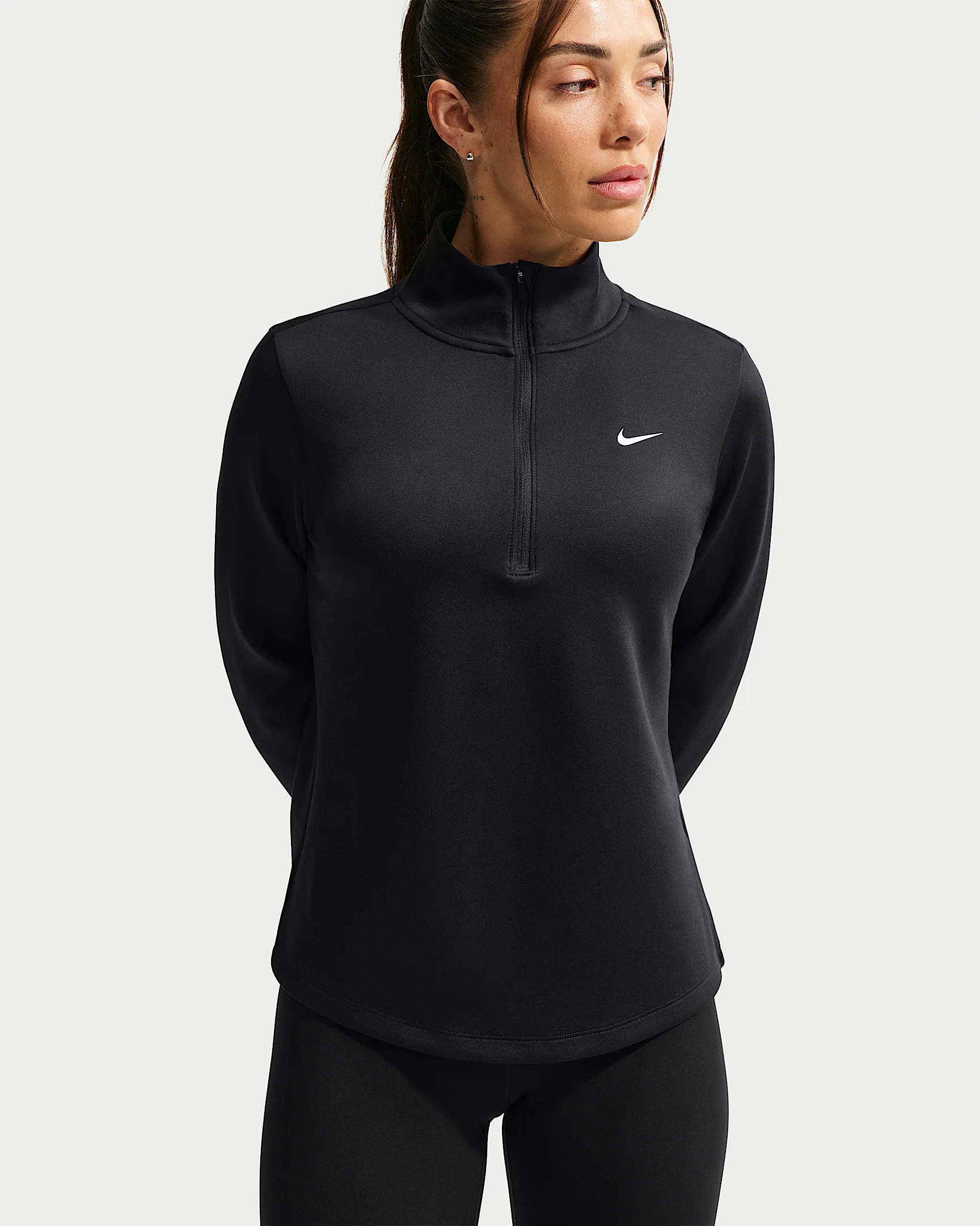 Nike One Women's Therma-FIT 1/2-Zip Mid Layer - 1