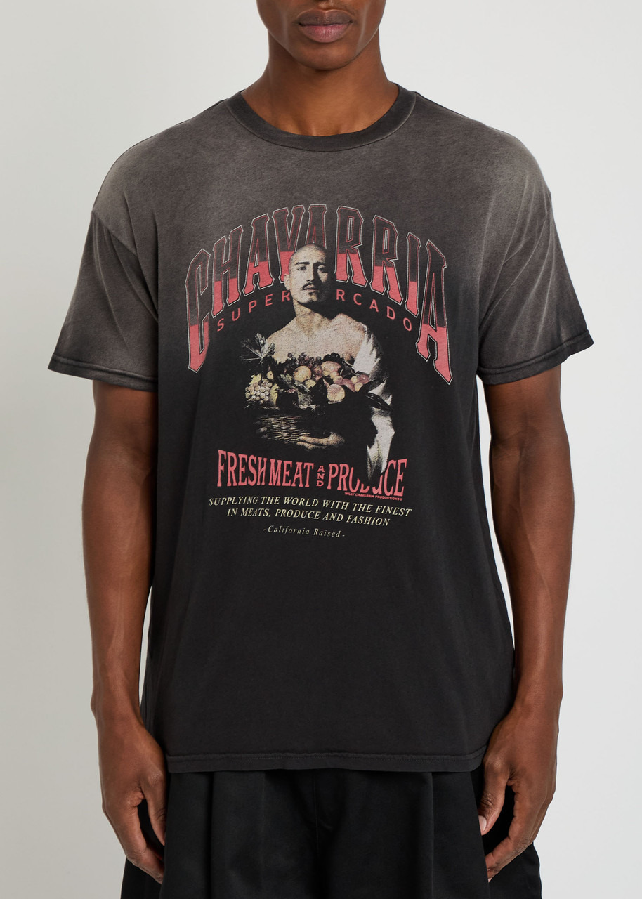 Willy Chavarria San Cachi Produce Printed Cotton T-shirt - 2