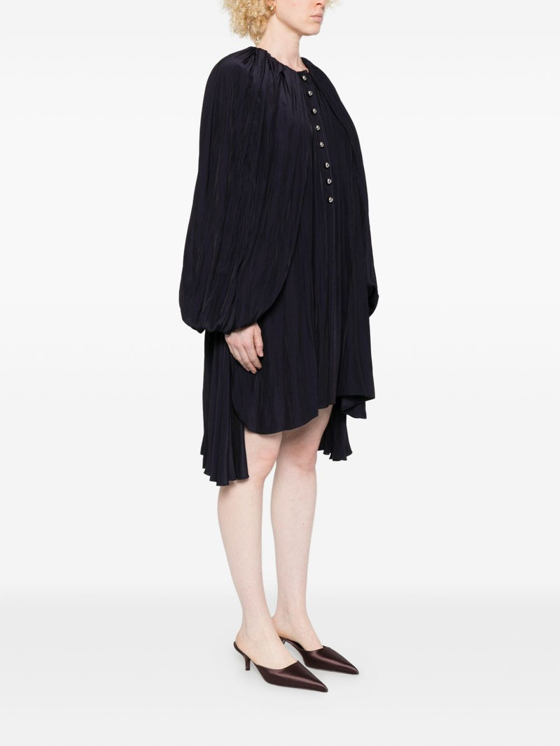 pleated button-front mini dress 3