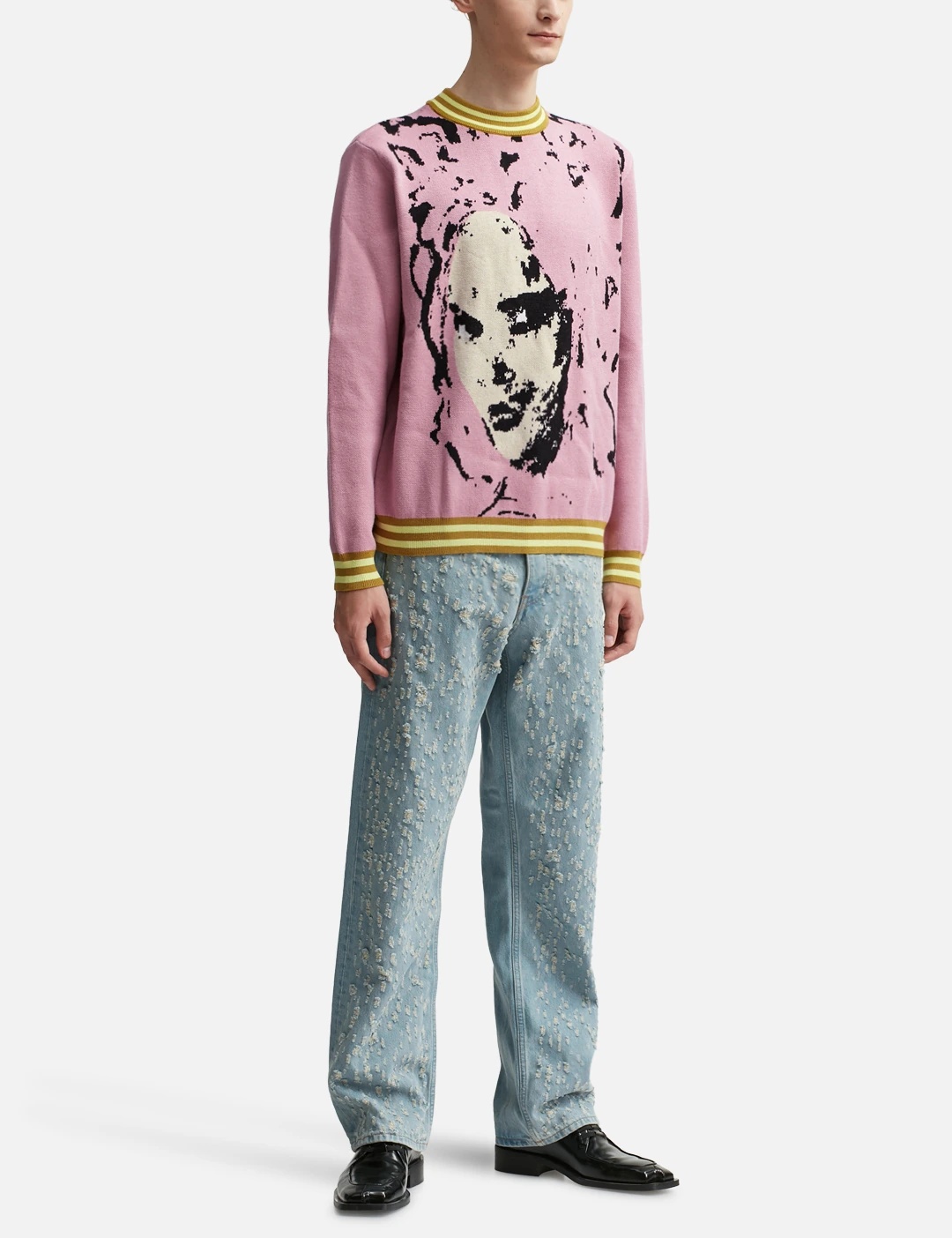 FACE KNIT SWEATER - 5