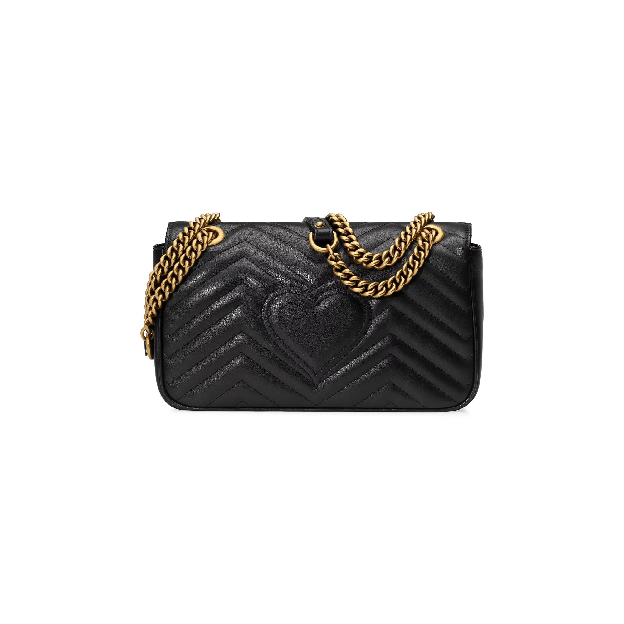 Gucci GG Marmont Small Matelassé Shoulder Bag 'Black' - 3