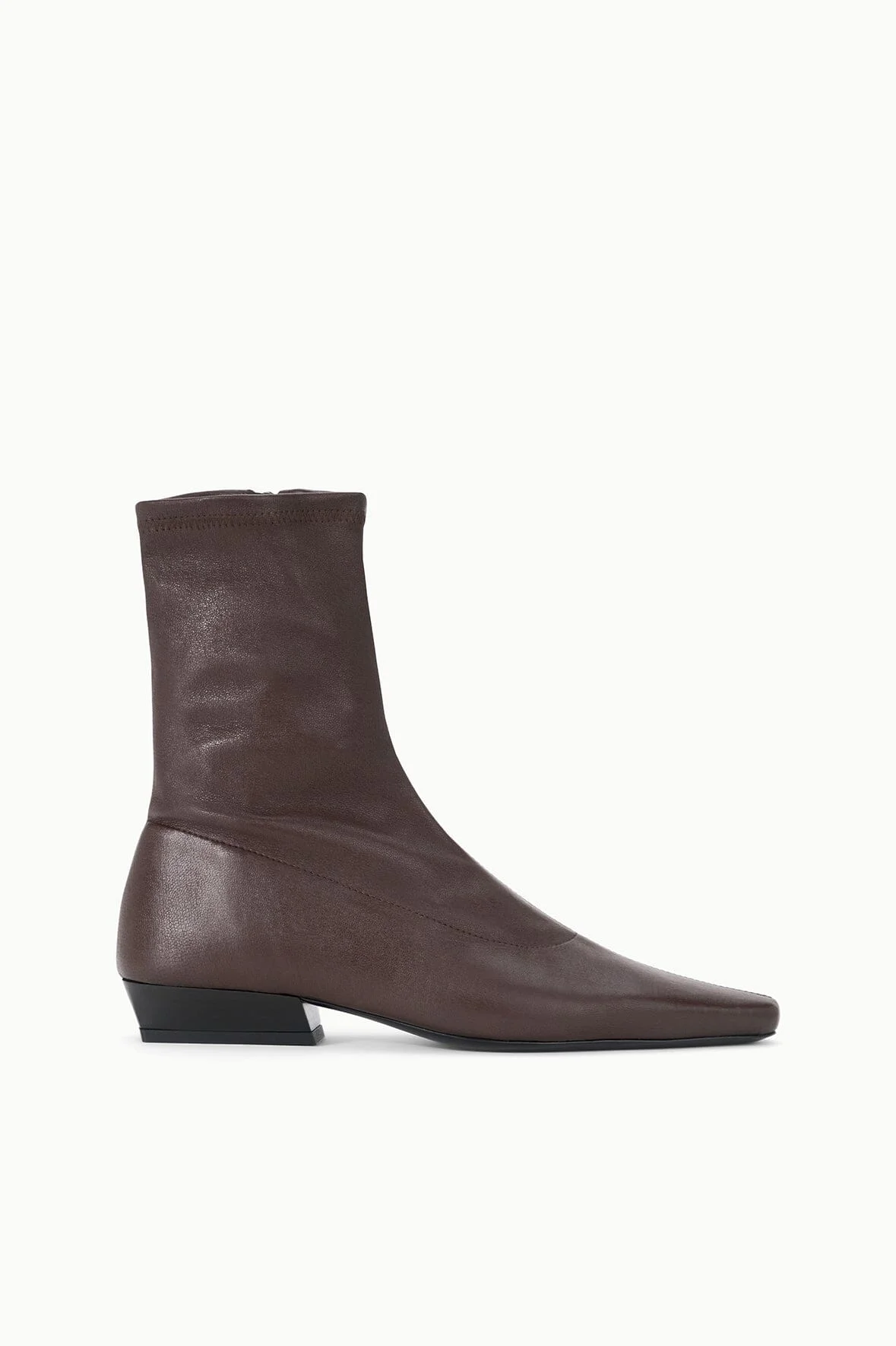 STAUD WALLY SOCK FLAT ANKLE BOOT ESPRESSO - 1