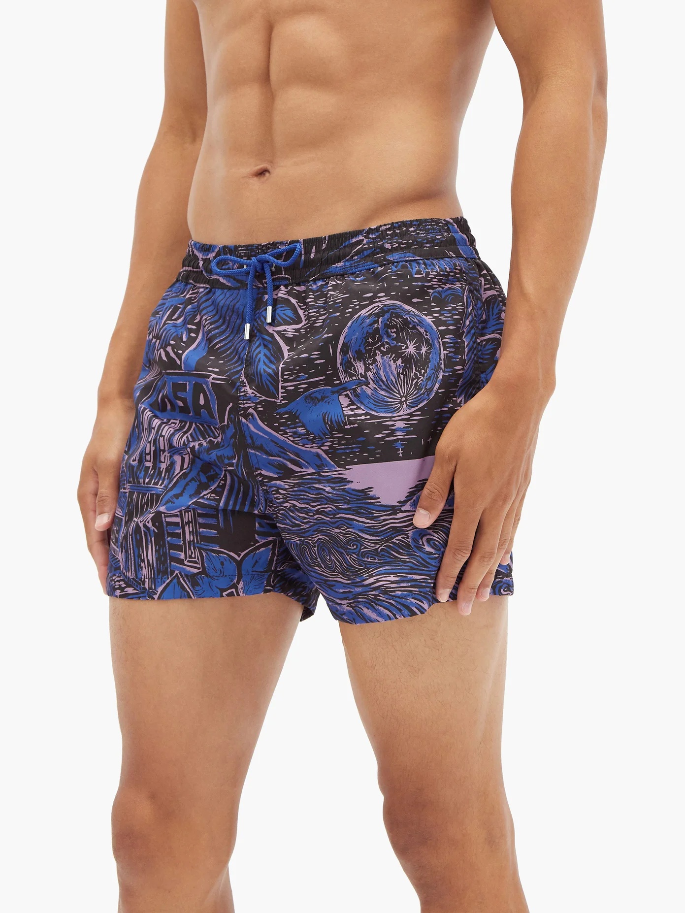 Chile-print swim shorts - 4